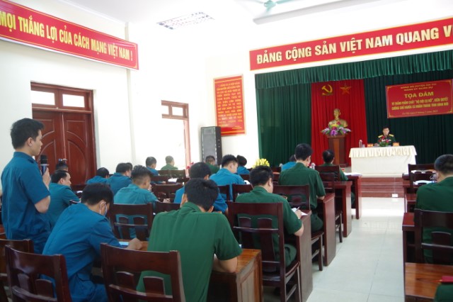 Đảng ủy Quân sự huyện Ân Thi: Tổ chức tọa đàm tô thắm phẩm chất “Bộ đội cụ Hồ”