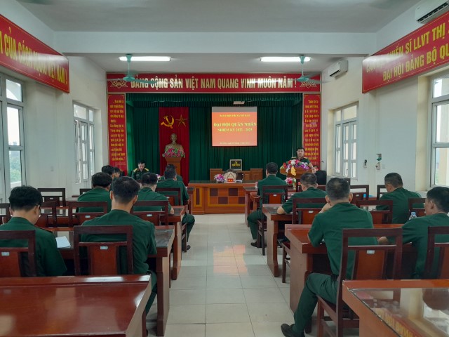 Ban CHQS thị xã Mỹ Hào: Tổ chức Đại hội quân nhân, nhiệm kỳ 2022 - 2025