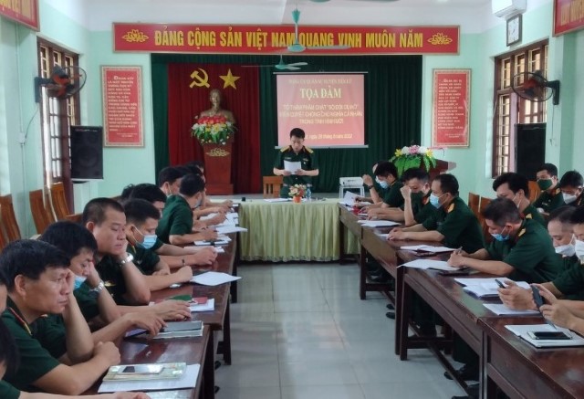 Đảng ủy Quân sự huyện Tiên Lữ: Tổ chức tọa đàm Tô thắm phẩm chất "Bộ đội cụ Hồ", kiên quyết chống chủ nghĩa cá nhân trong tình hình mới