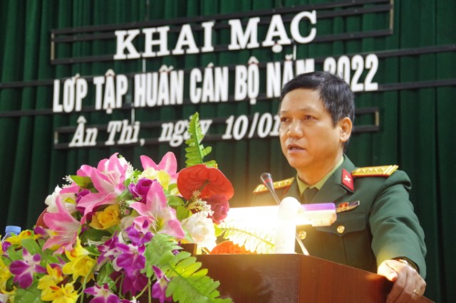 Bộ Chỉ huy Quân sự tỉnh tập huấn cán bộ năm 2022