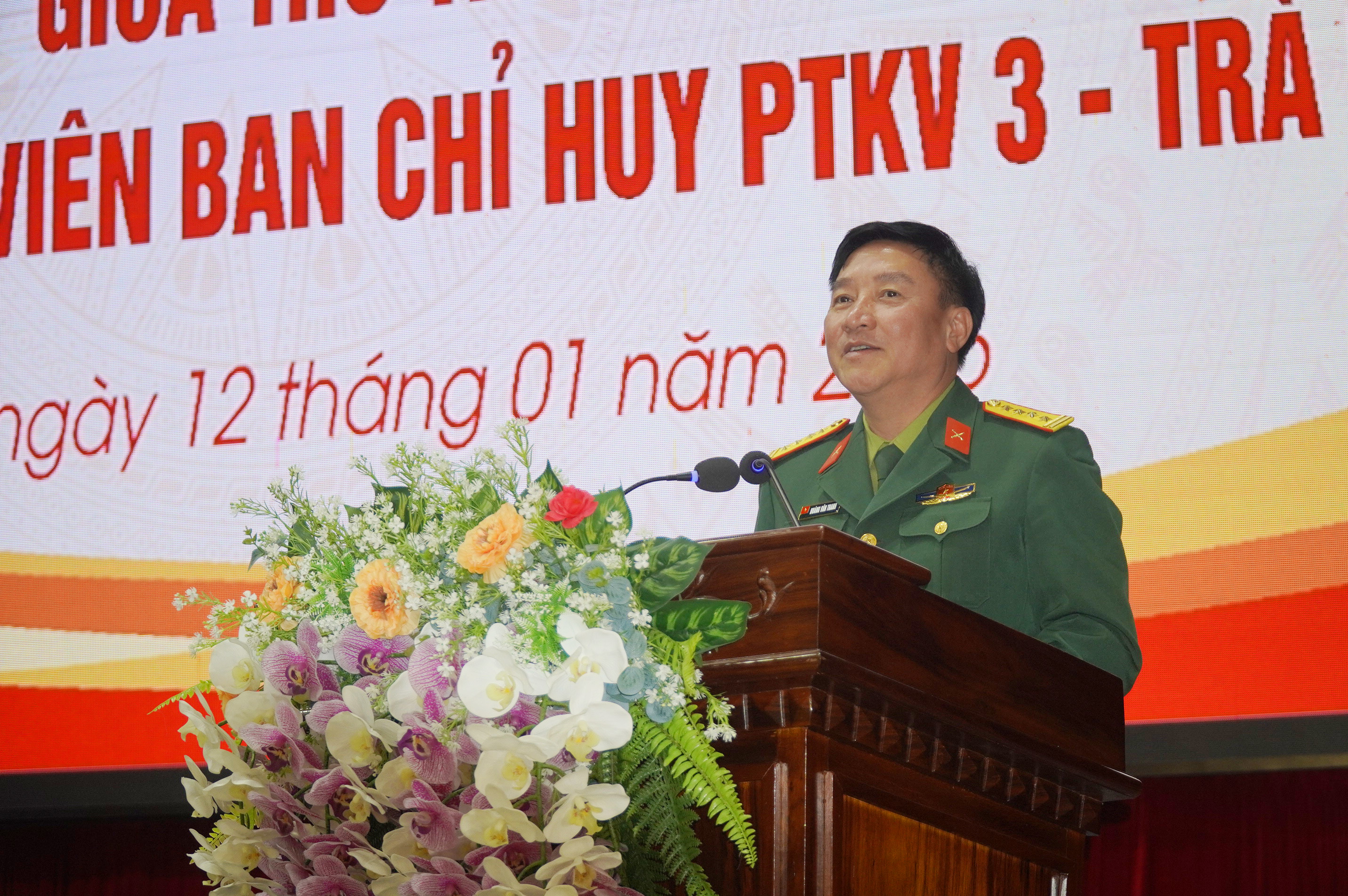 Bộ CHQS tỉnh tổ chức sinh hoạt đối thoại dân chủ với cán bộ, nhân viên Ban Chỉ huy phòng thủ Khu vực 3 – Trà Lý