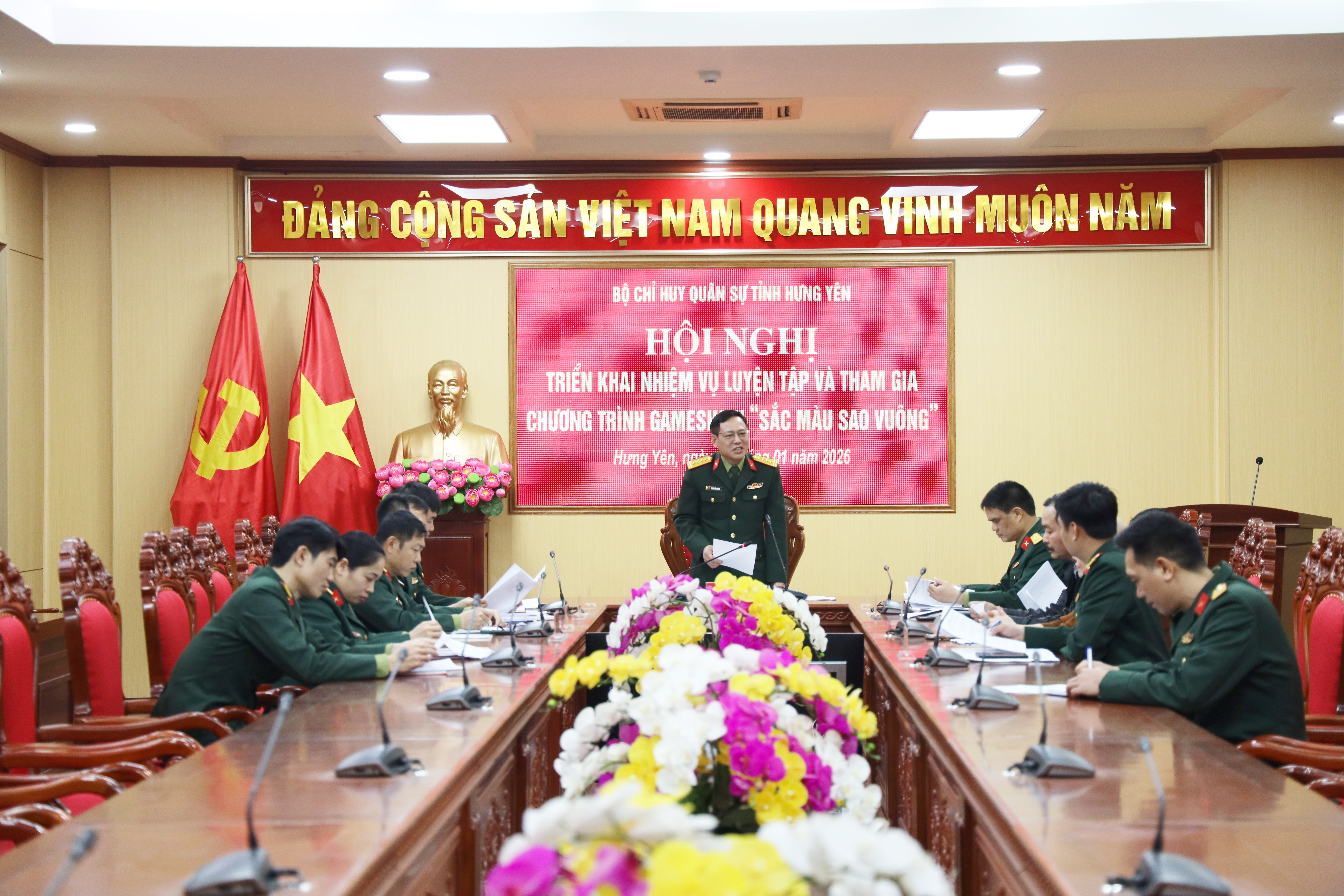 Bộ CHQS tỉnh Hưng Yên: Triển khai nhiệm vụ luyện tập và tham gia Gameshow “Sắc màu sao vuông”
