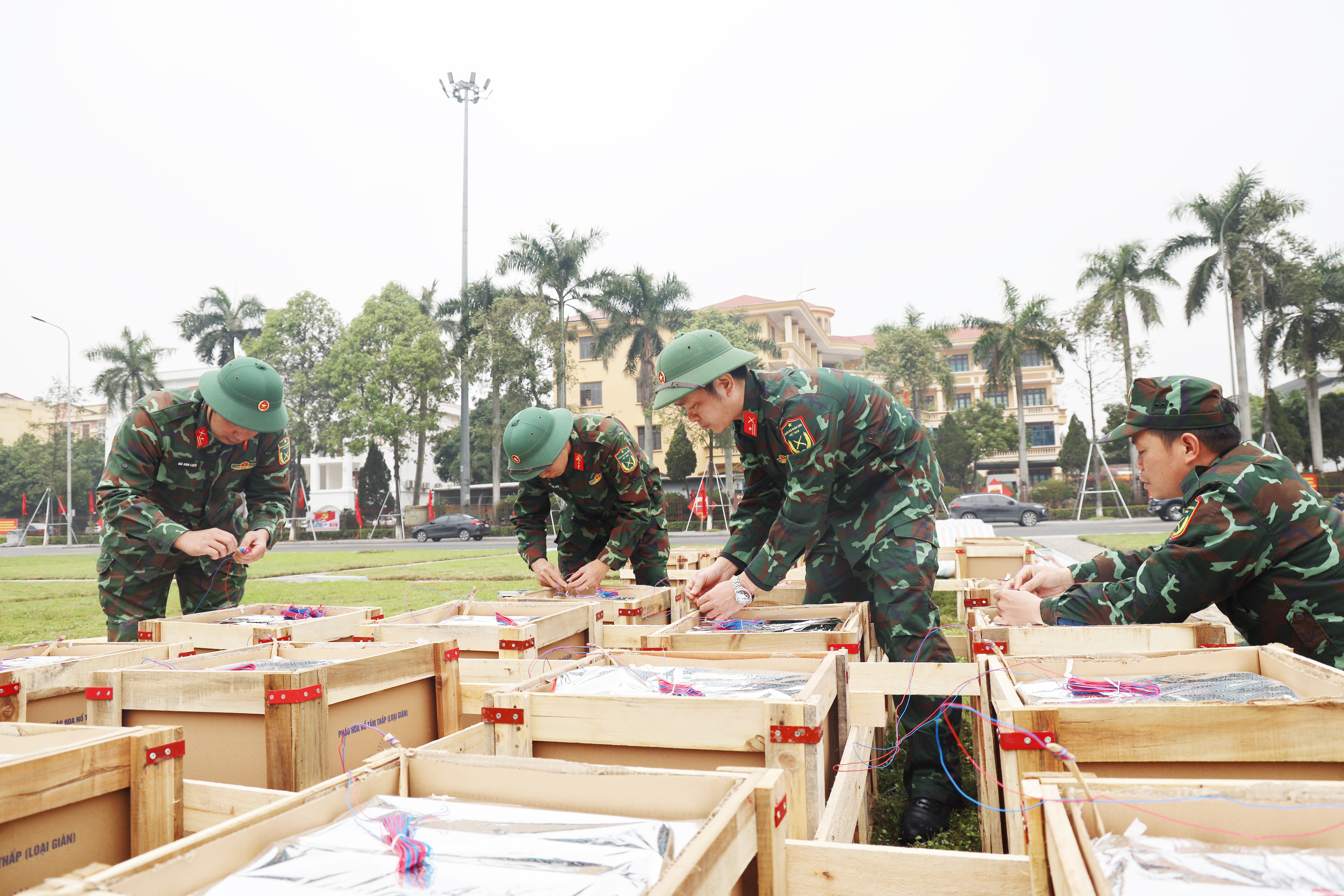 Bộ CHQS tỉnh Hưng Yên:Làm tốt công tác chuẩn bị bắn pháo hoa