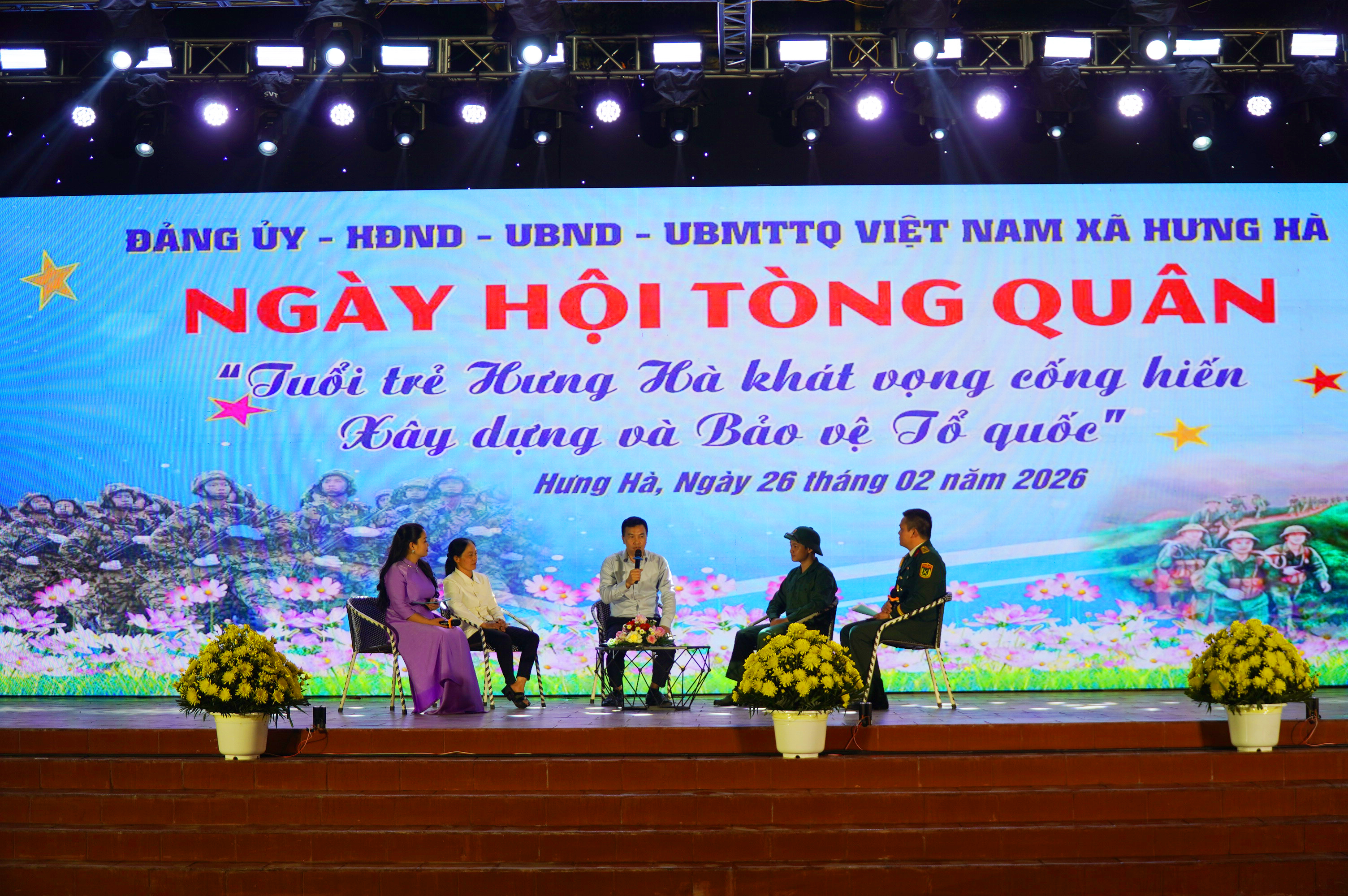 Xã Hưng Hà – Tỉnh Hưng Yên tổ chức giao lưu đêm lửa trại động viên thanh niên lên đường nhập ngũ năm 2026
