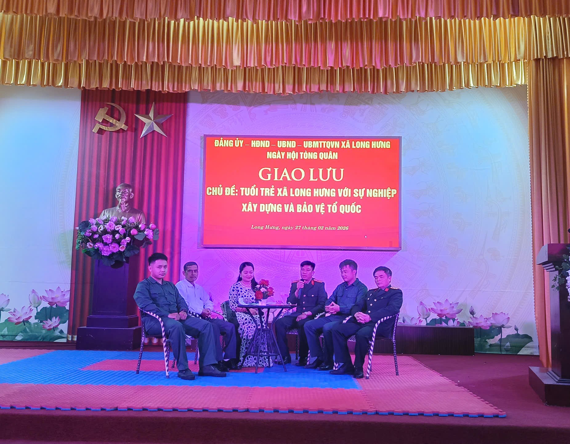 Xã Long Hưng giao lưu, tọa đàm thanh niên lên đường nhập ngũ năm 2026