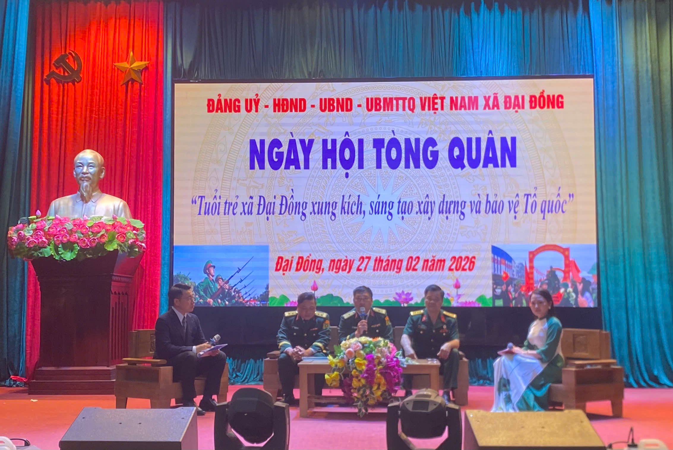 Xã Đại Đồng giao lưu thanh niên lên đường nhập ngũ năm 2026