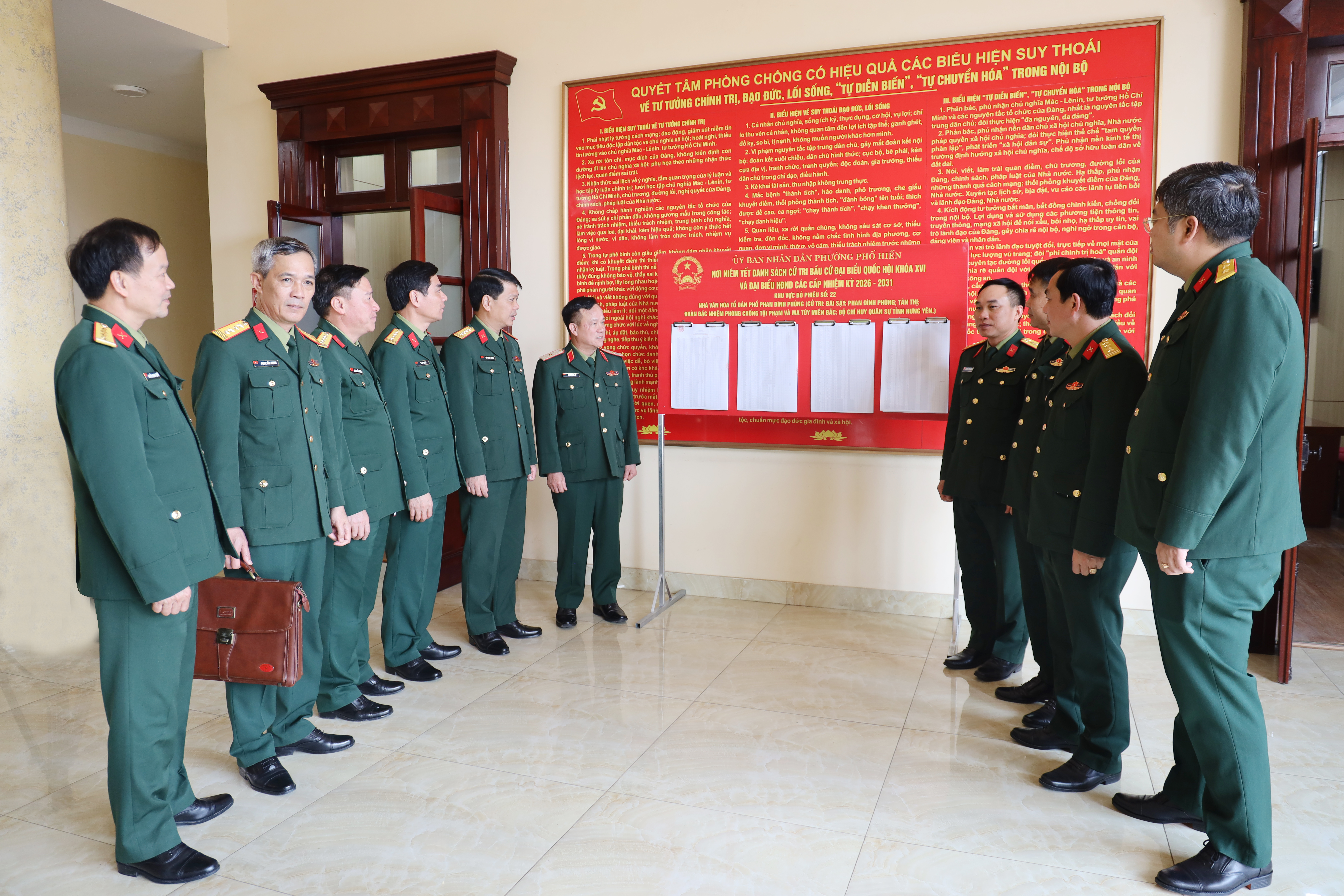 Ban chỉ đạo bầu cử Quân khu 3: Kiểm tra công tác chuẩn bị bầu cử đại biểu Quốc hội khóa XVI và đại biểu HĐND các cấp nhiệm kỳ 2026-2031 tại Bộ CHQS tỉnh
