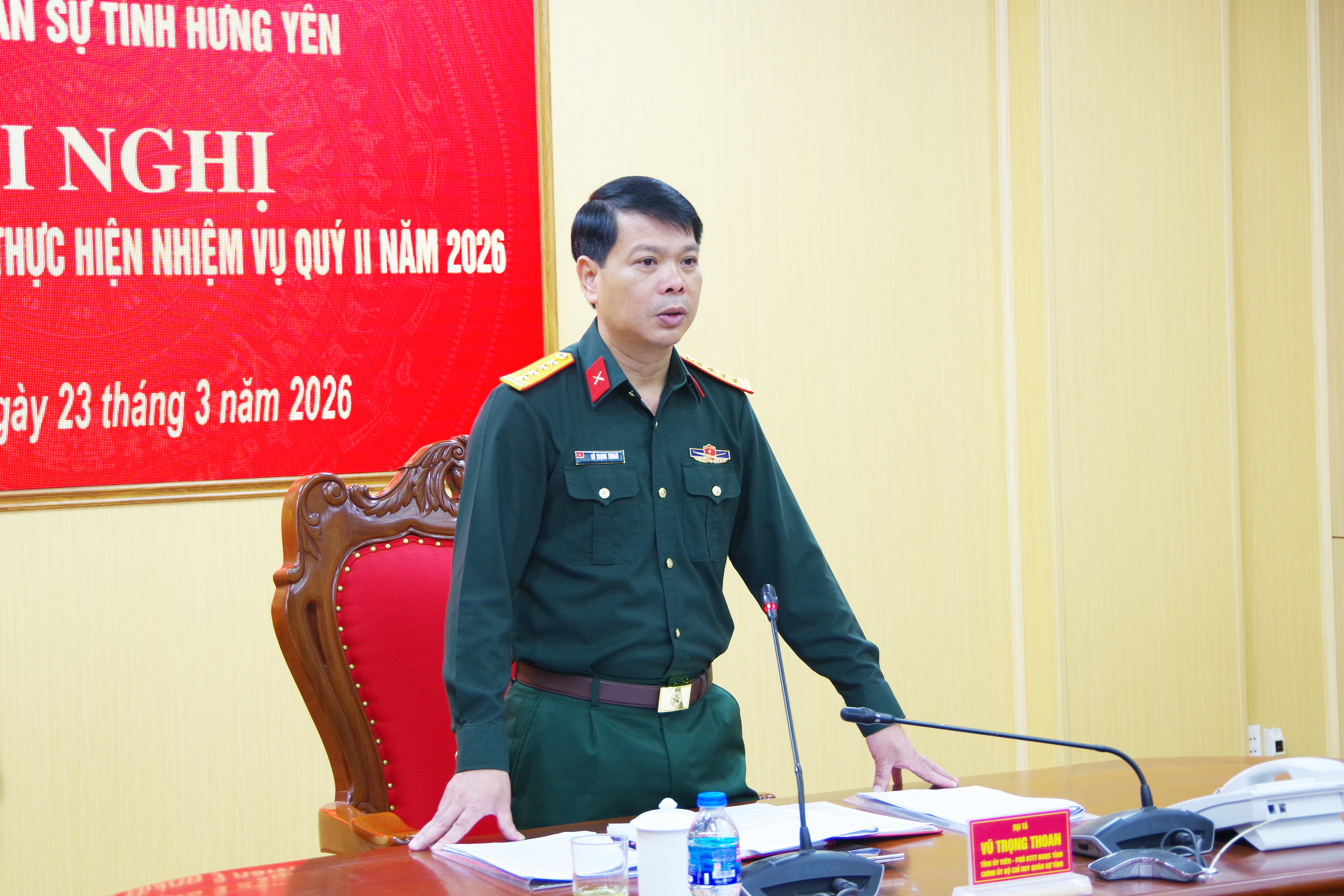 Đảng ủy Quân sự tỉnh Hưng Yên: Ra nghị quyết lãnh đạo thực hiện nhiệm vụ quý II năm 2026