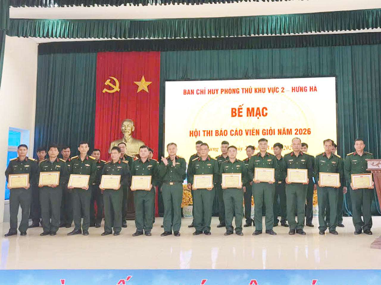 Ban chỉ huy PTKV 2 - Hưng Hà: Tổ chức Hội thi Báo cáo viên giỏi  năm 2026