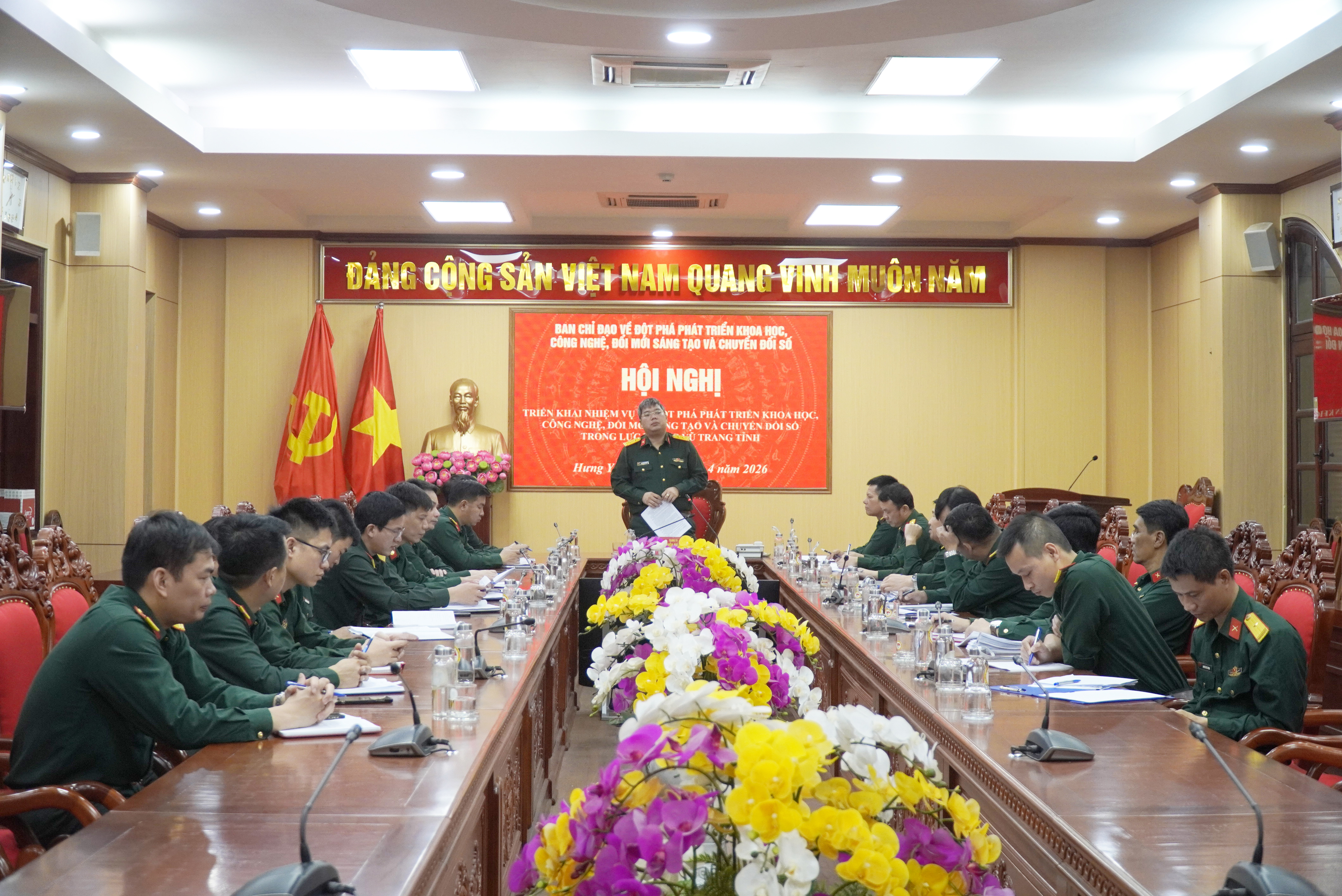 Ban chỉ đạo về đột phá phát triển khoa học, công  nghệ, đổi mới sáng tạo và chuyển đổi số Bộ CHQS tỉnh Hưng Yên: Triển khai nhiệm vụ về đột phá phát triển khoa học, công  nghệ, đổi mới sáng tạo và chuyển đổi số trong lực lượng vũ trang tỉnh