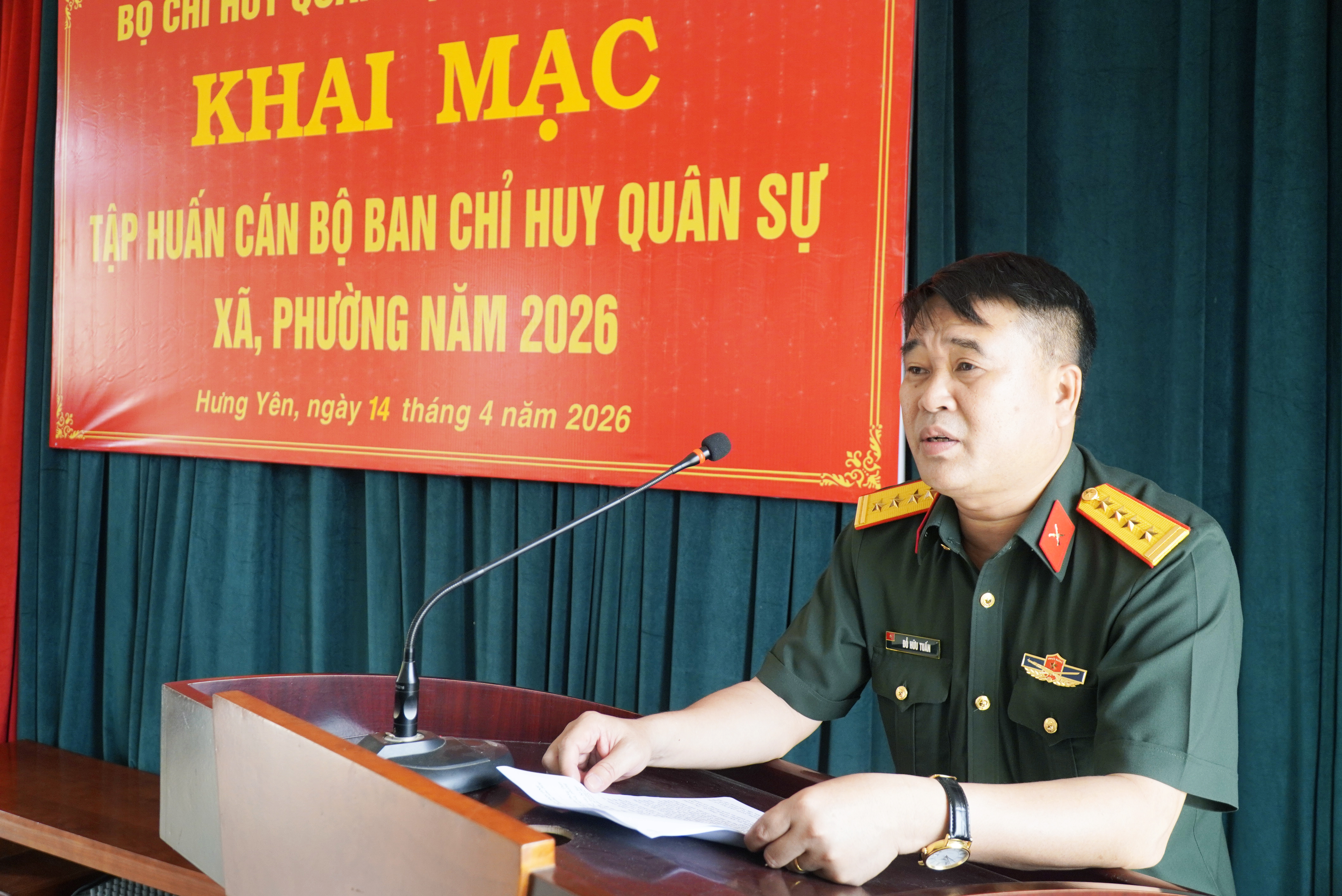 Bộ CHQS tỉnh: Tập huấn cán bộ Ban CHQS xã, phường