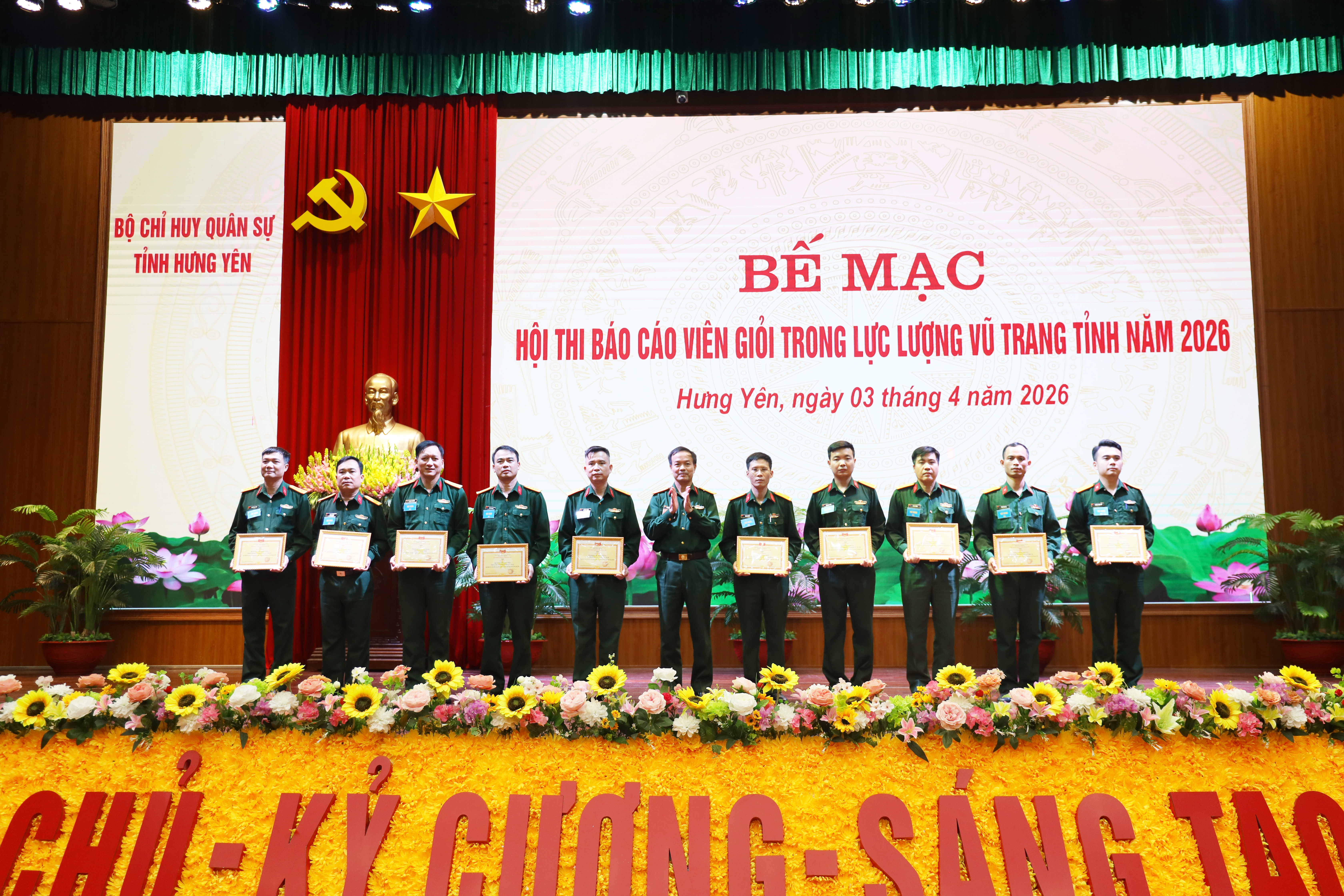 Bộ CHQS tỉnh Hưng Yên: Tổ chức Hội thi Báo cáo viên giỏi  trong LLVT tỉnh năm 2026