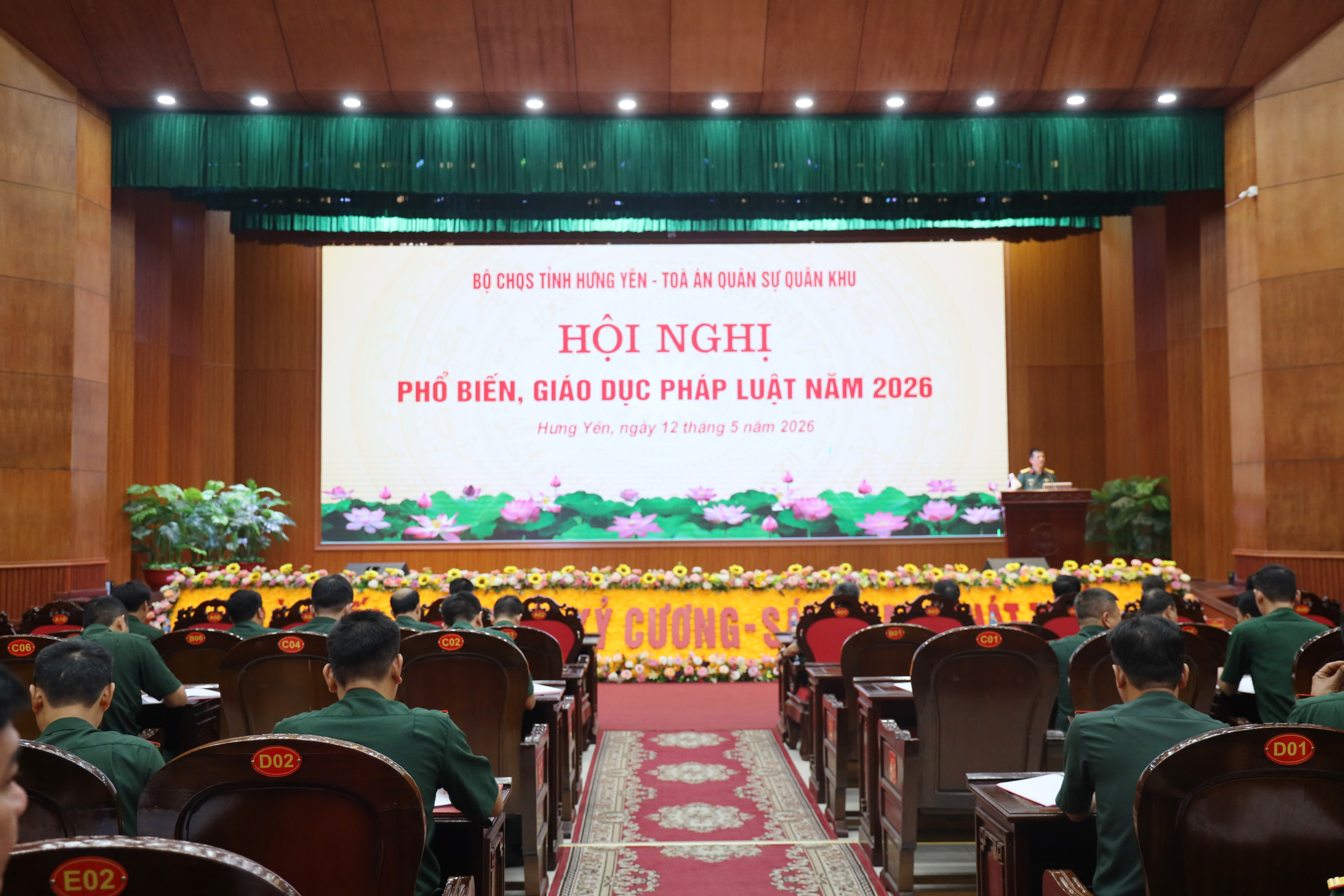 Bộ CHQS tỉnh Hưng Yên phối hợp với Tòa án quân sự Quân khu 3: Tổ chức hội nghị phổ biến, giáo dục pháp luật năm 2026