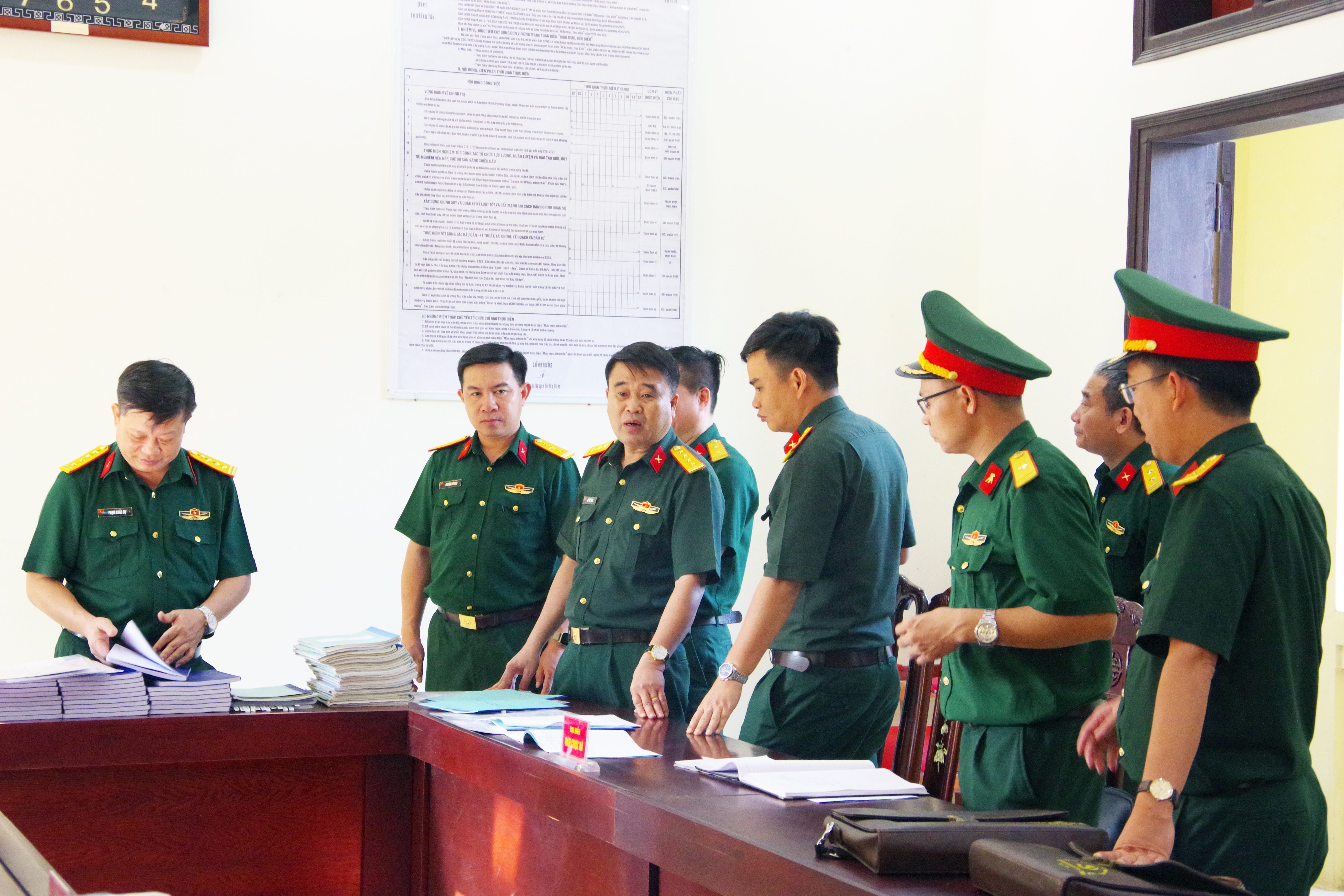 Bộ Tham mưu Quân khu 3: Kiểm tra thực hiện các chế độ quy định của Ban CHQS cấp xã