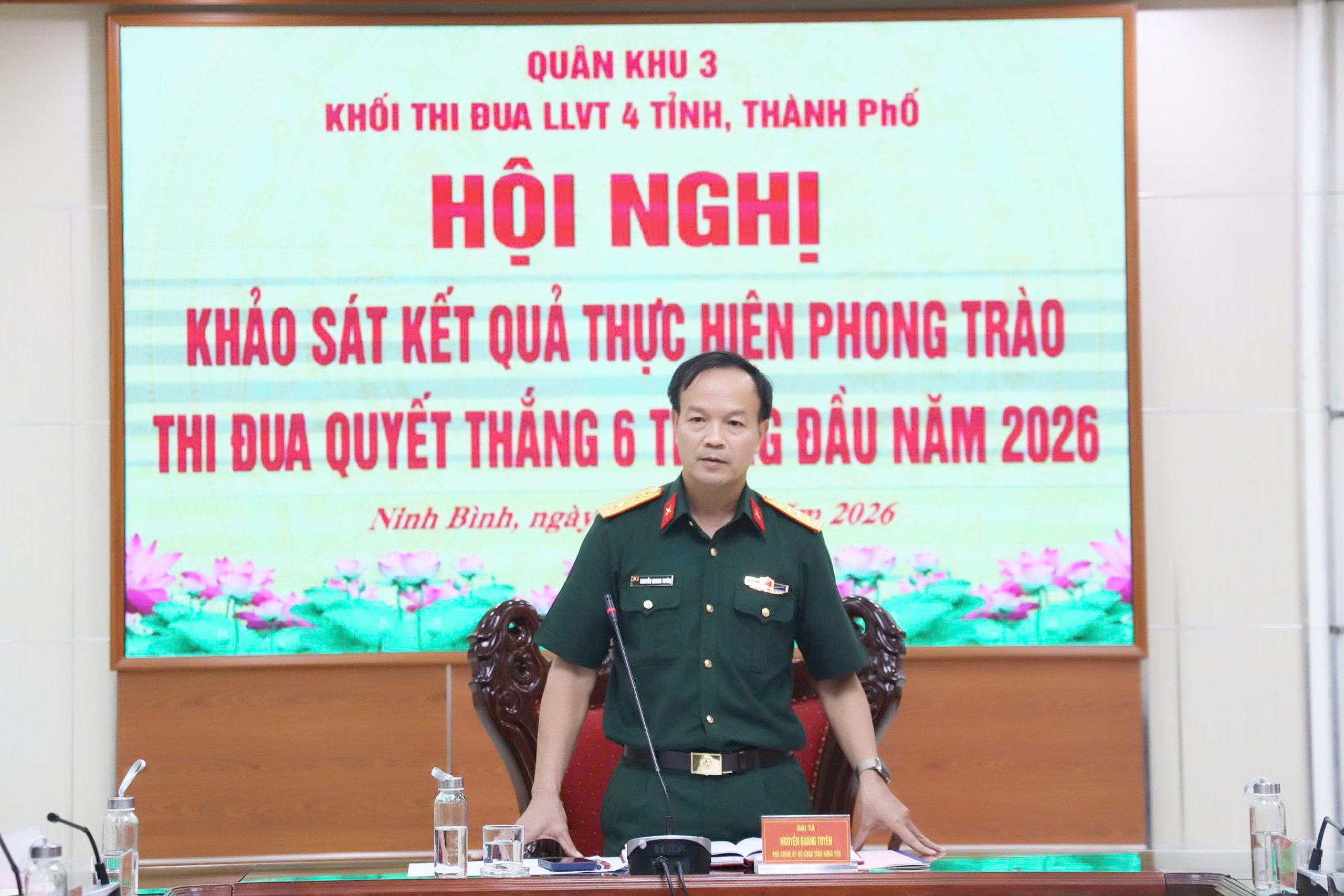 Khối thi đua LLVT 4 tỉnh, thành phố Quân khu 3: Khảo sát kết quả thực hiện Phong trào Thi đua Quyết thắng tại Bộ CHQS các tỉnh Quảng Ninh, Ninh Bình và thành phố Hải Phòng