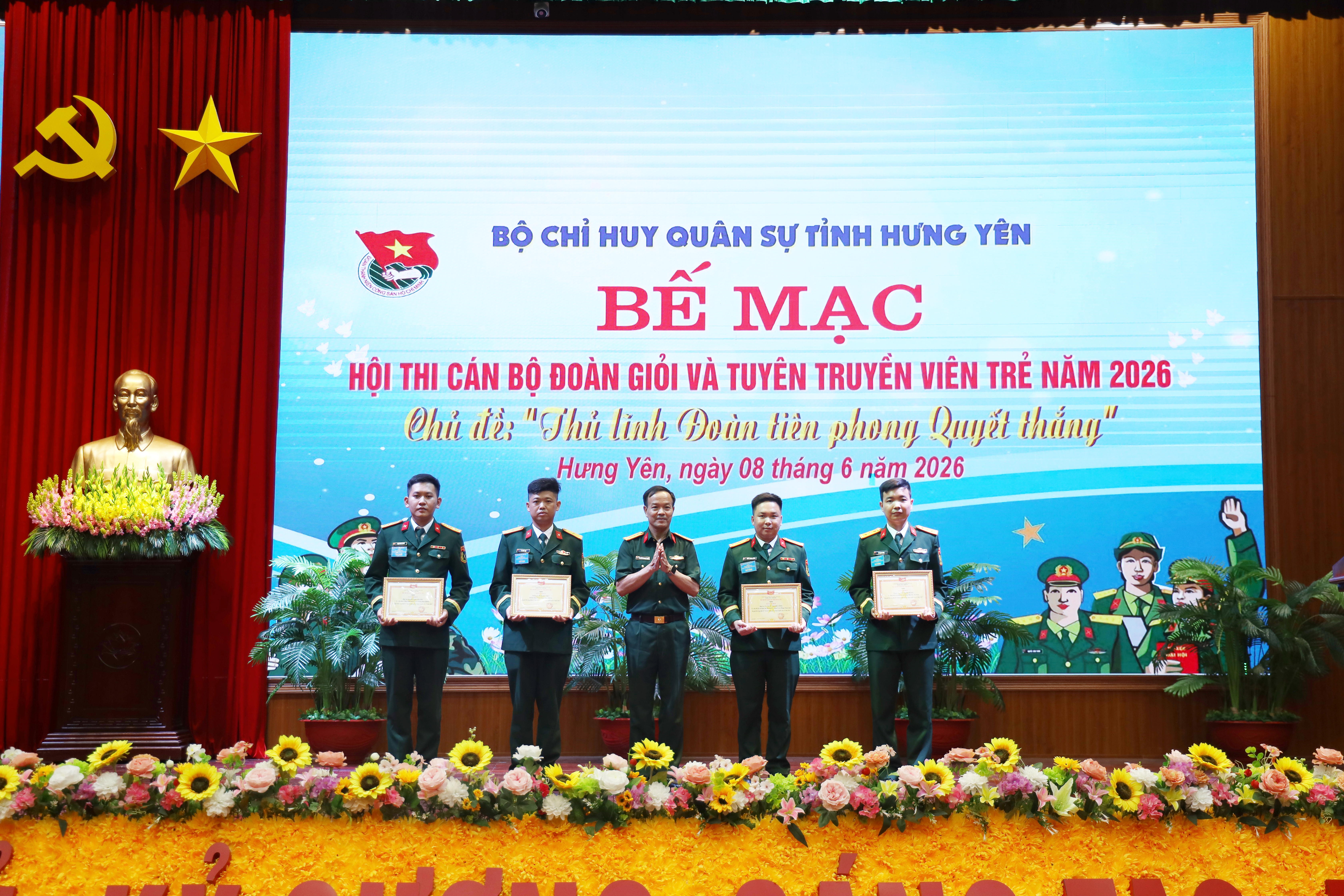 Bộ CHQS tỉnh Hưng Yên: Tổ chức Hội thi cán bộ Đoàn giỏi và Tuyên truyền viên trẻ năm 2026