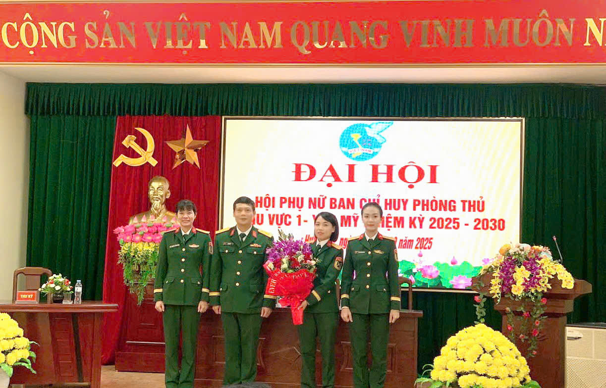 Ban Chỉ huy PTKV 1 – Yên Mỹ tổ chức Đại hội Phụ nữ nhiệm kỳ 2025 – 2030