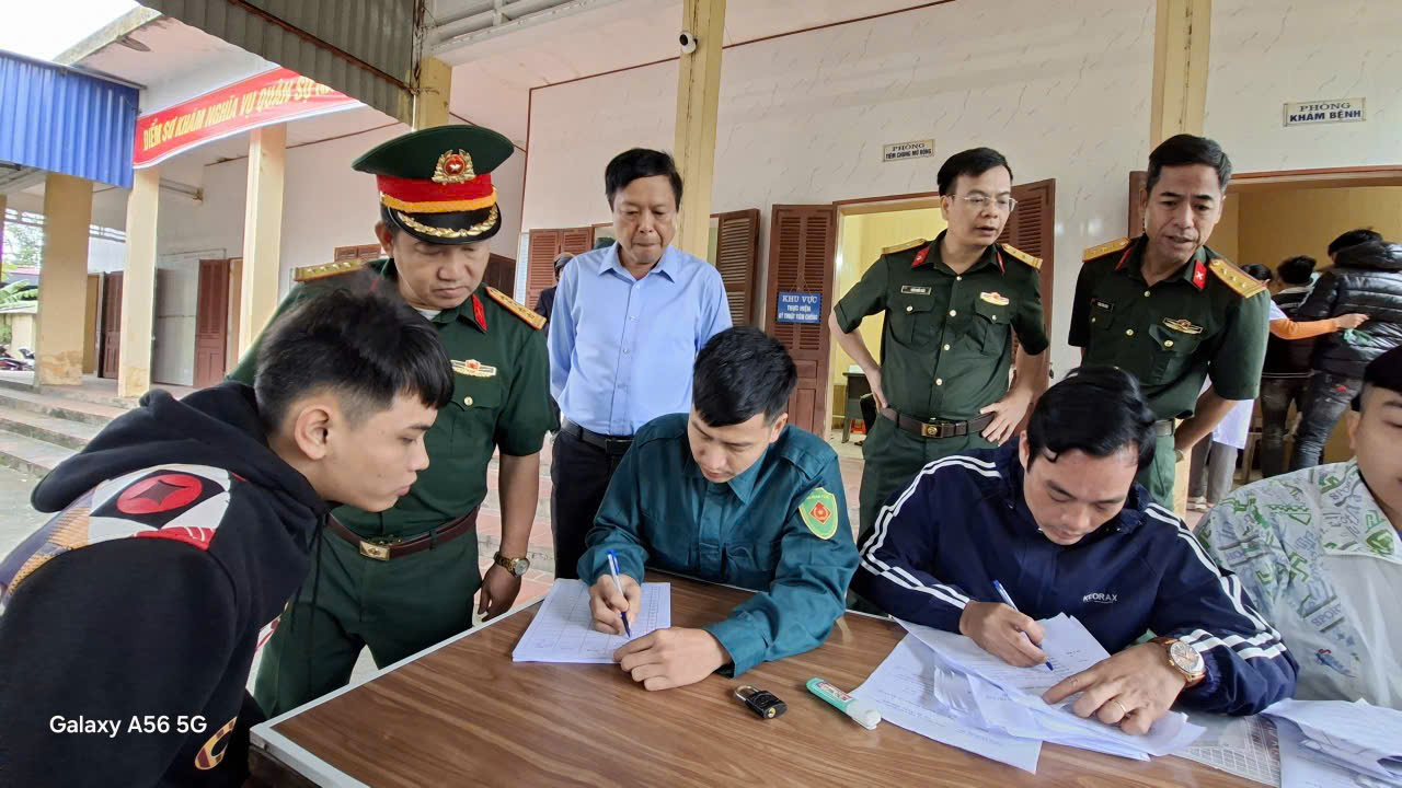 Xã Hưng Hà khám sơ tuyển sức khỏe NVQS năm 2026