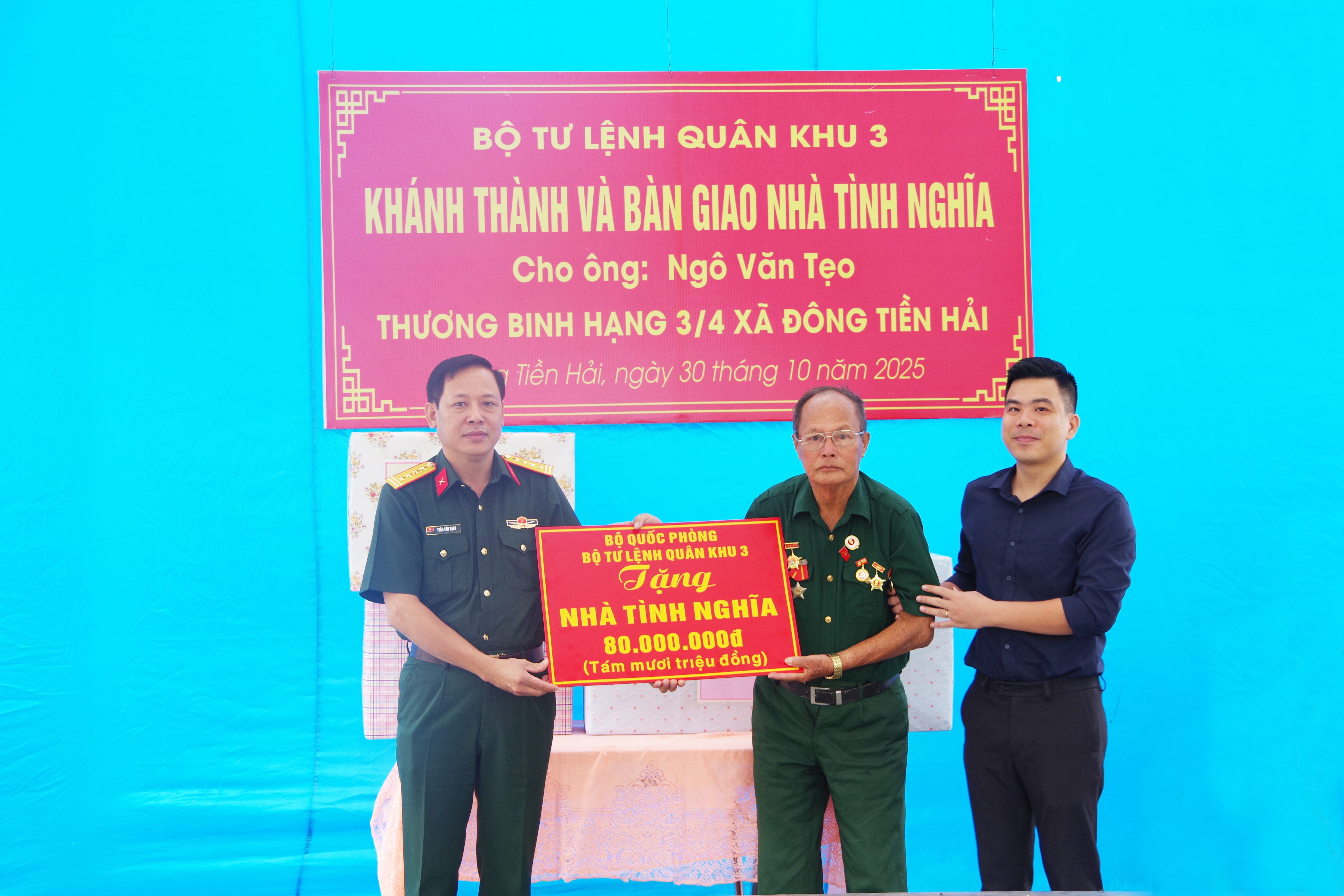 Bộ CHQS tỉnh Hưng Yên: Khánh thành và bàn giao nhà tình nghĩa
