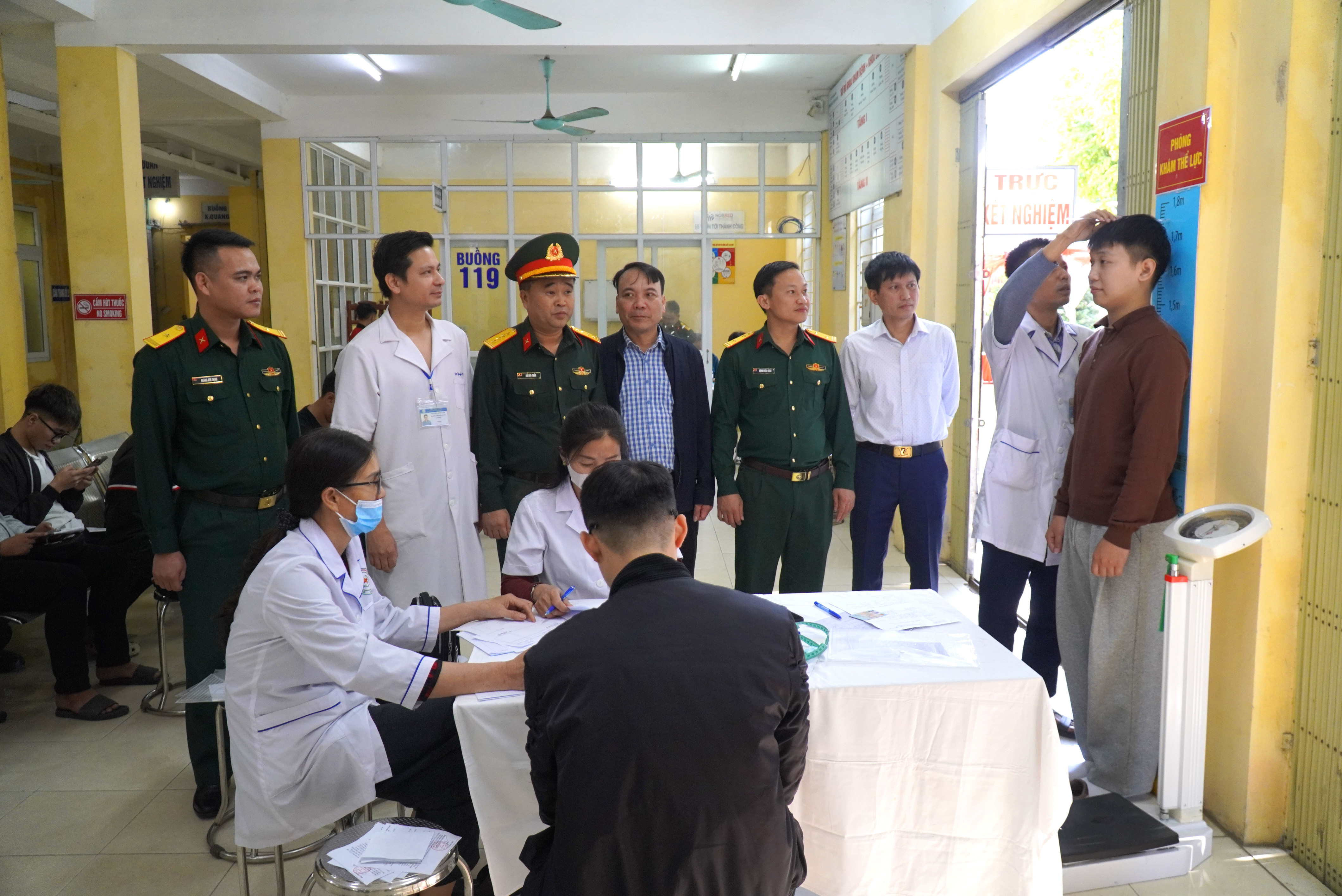 Các địa phương trong tỉnh tổ chức khám tuyển NVQS năm 2026