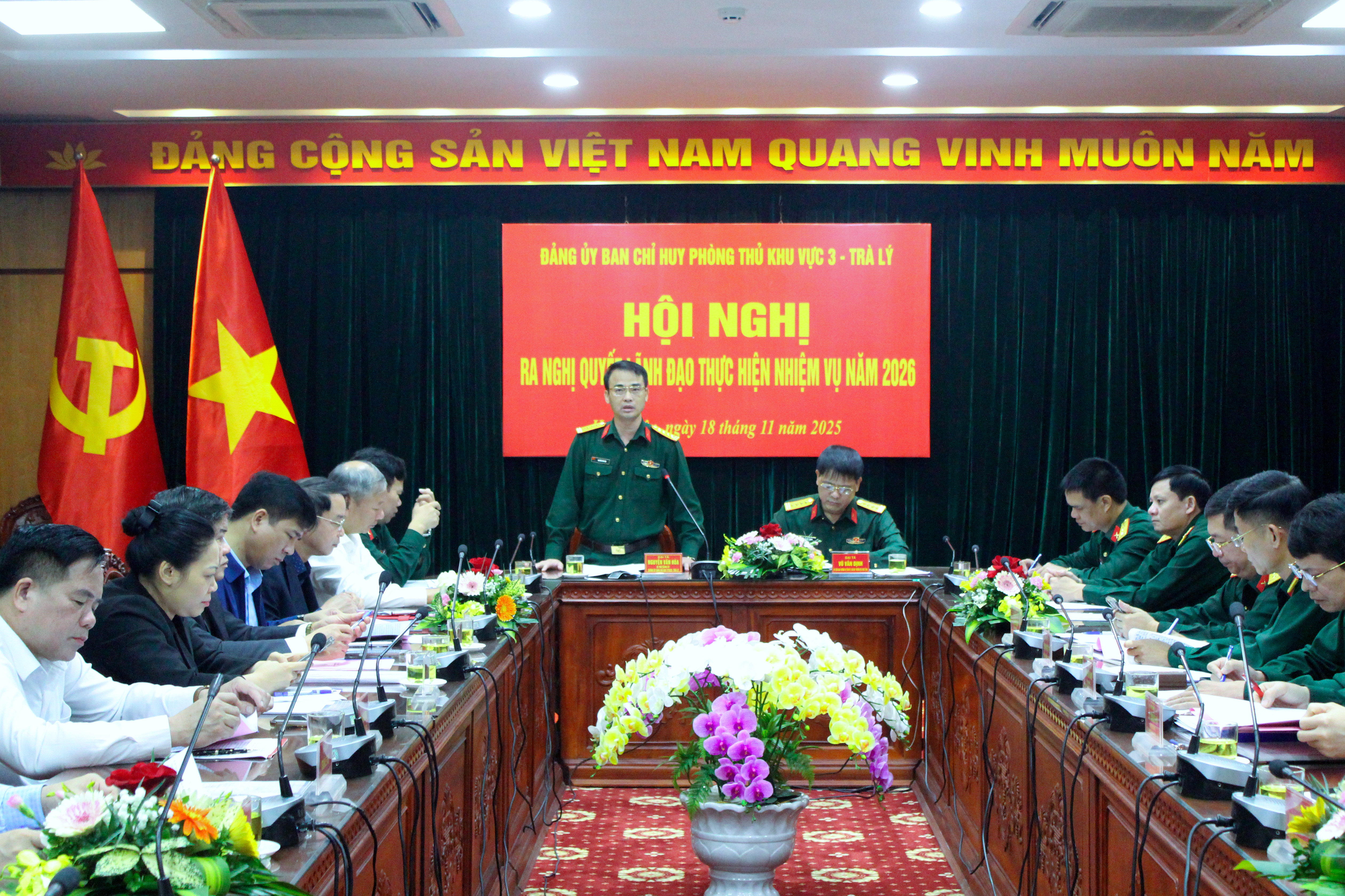 Đảng uỷ Ban Chỉ huy PTKV3_Trà Lý: Ra nghị quyết lãnh đạo thực hiện nhiệm vụ năm 2026