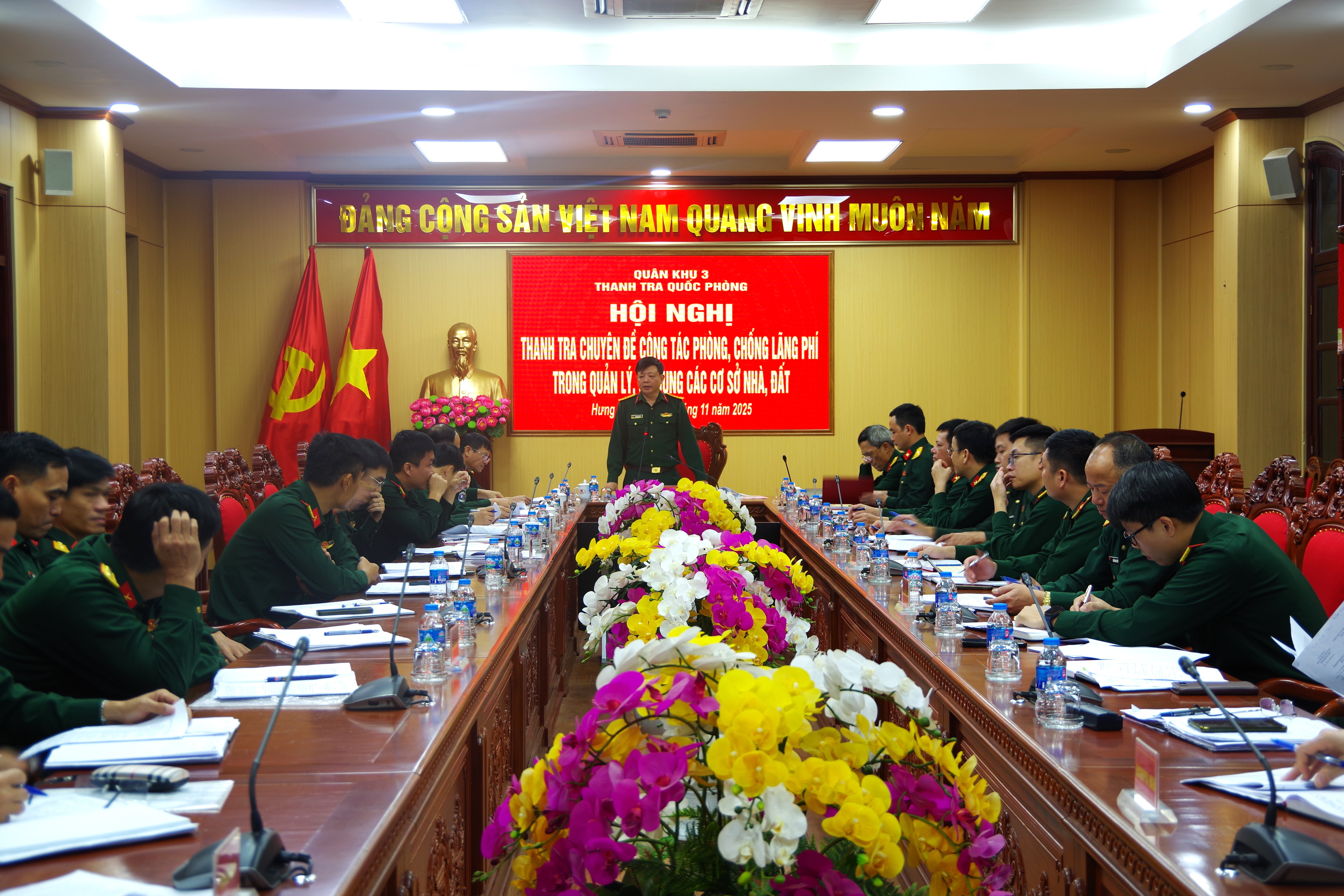 Hội nghị công bố quyết định Thanh tra chuyên đề công tác phòng, chống lãng phí trong quản lý, sử dụng các cơ sở nhà đất đối với Bộ CHQS tỉnh Hưng Yên
