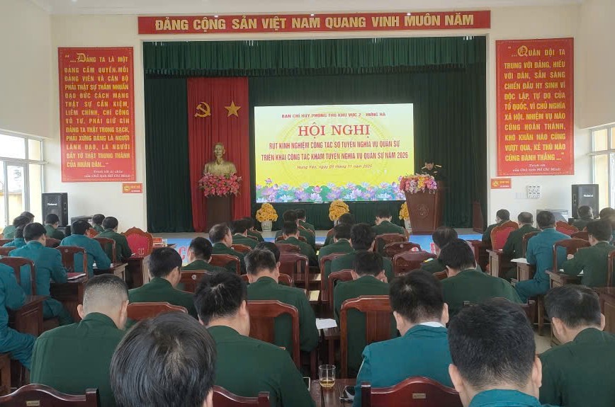 Ban Chỉ huy PTKV 2 - Hưng Hà triển khai kế hoạch khám tuyển sức khoẻ NVQS năm 2026