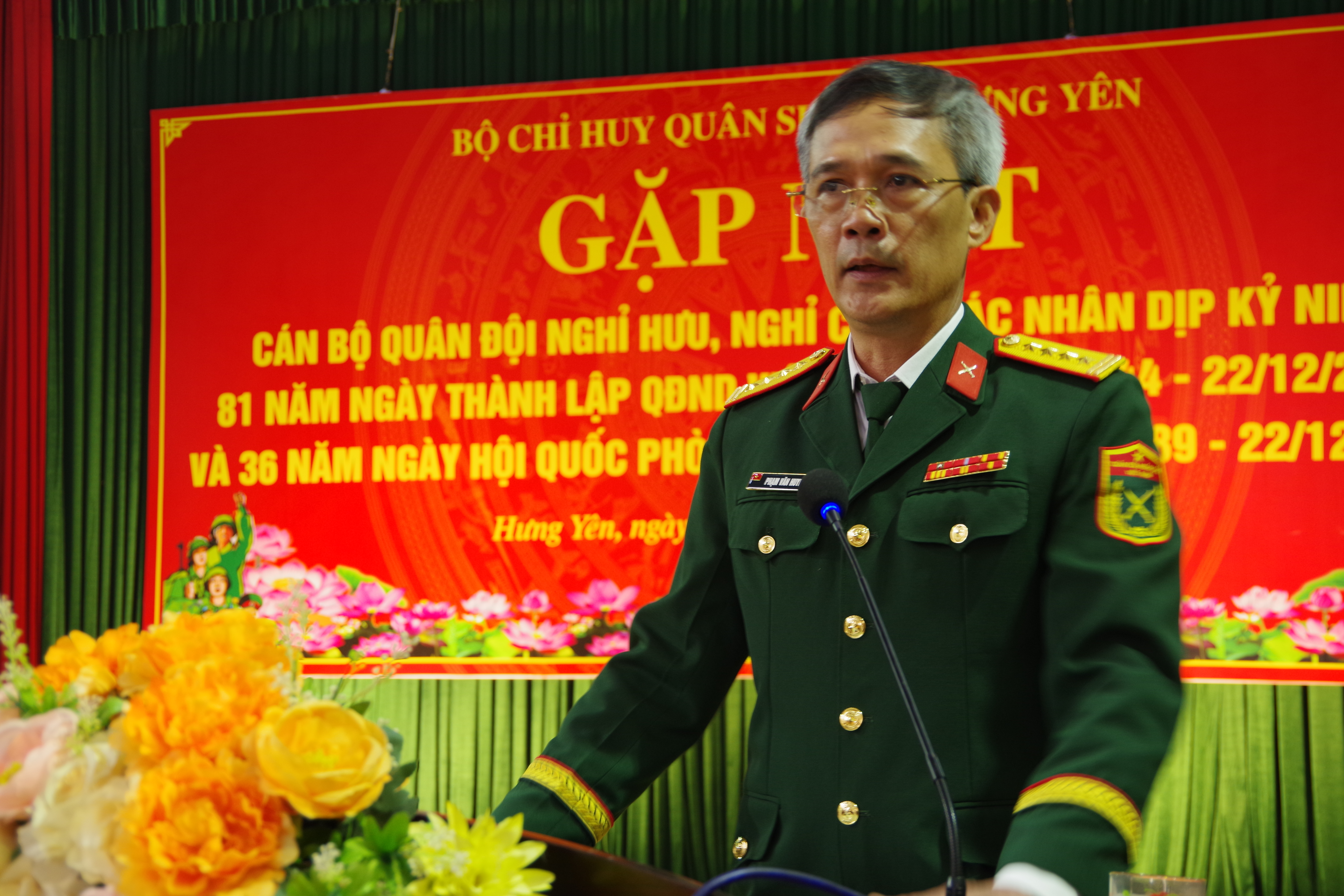 Gặp mặt cán bộ quân đội nghỉ hưu, nghỉ công tác trên địa bàn tỉnh