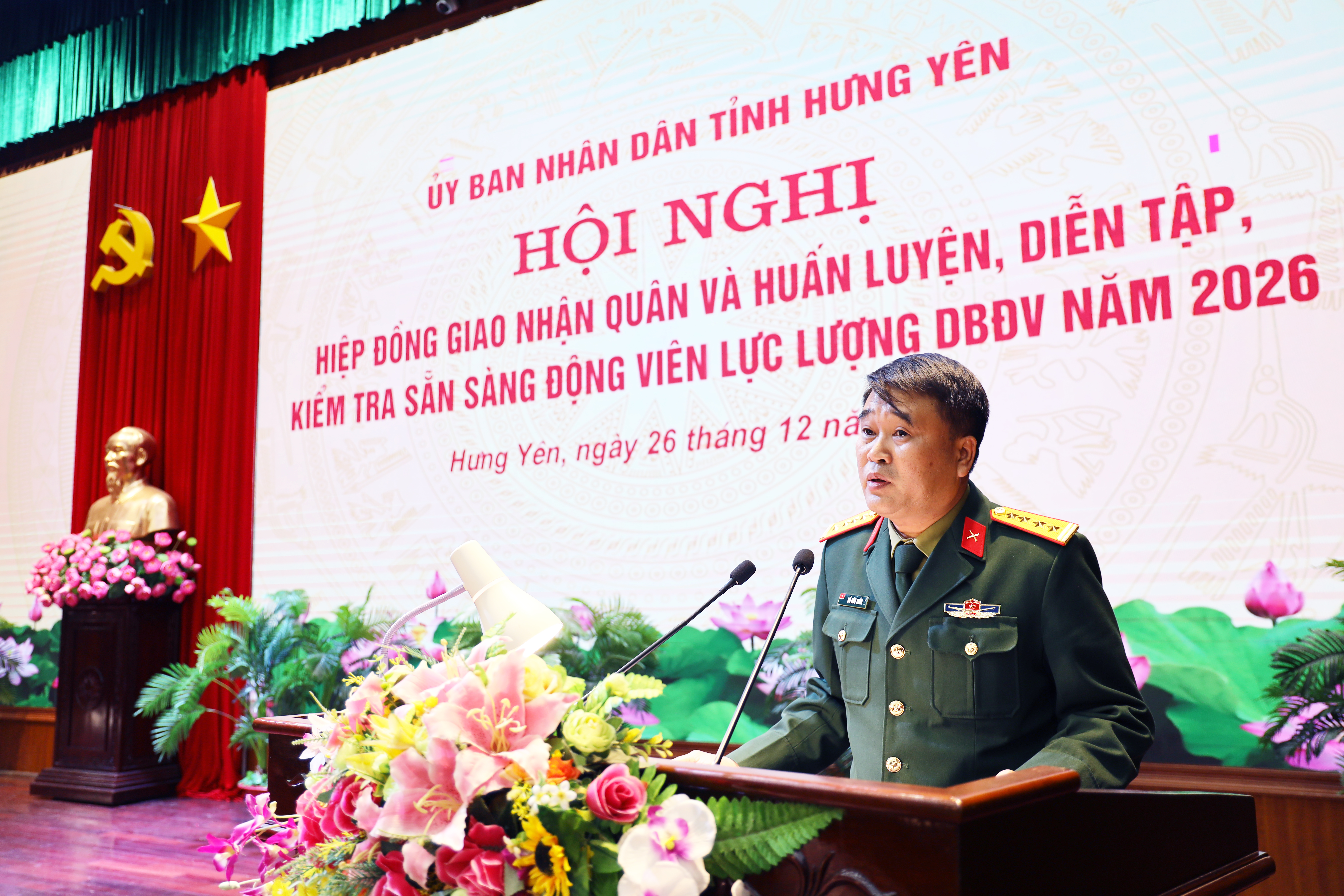 Uỷ ban nhân dân tỉnh: Hiệp đồng giao nhận quân và huấn luyện, diễn tập, kiểm tra sẵn sàng động viên Lực lượng dự bị động viên năm 2026
