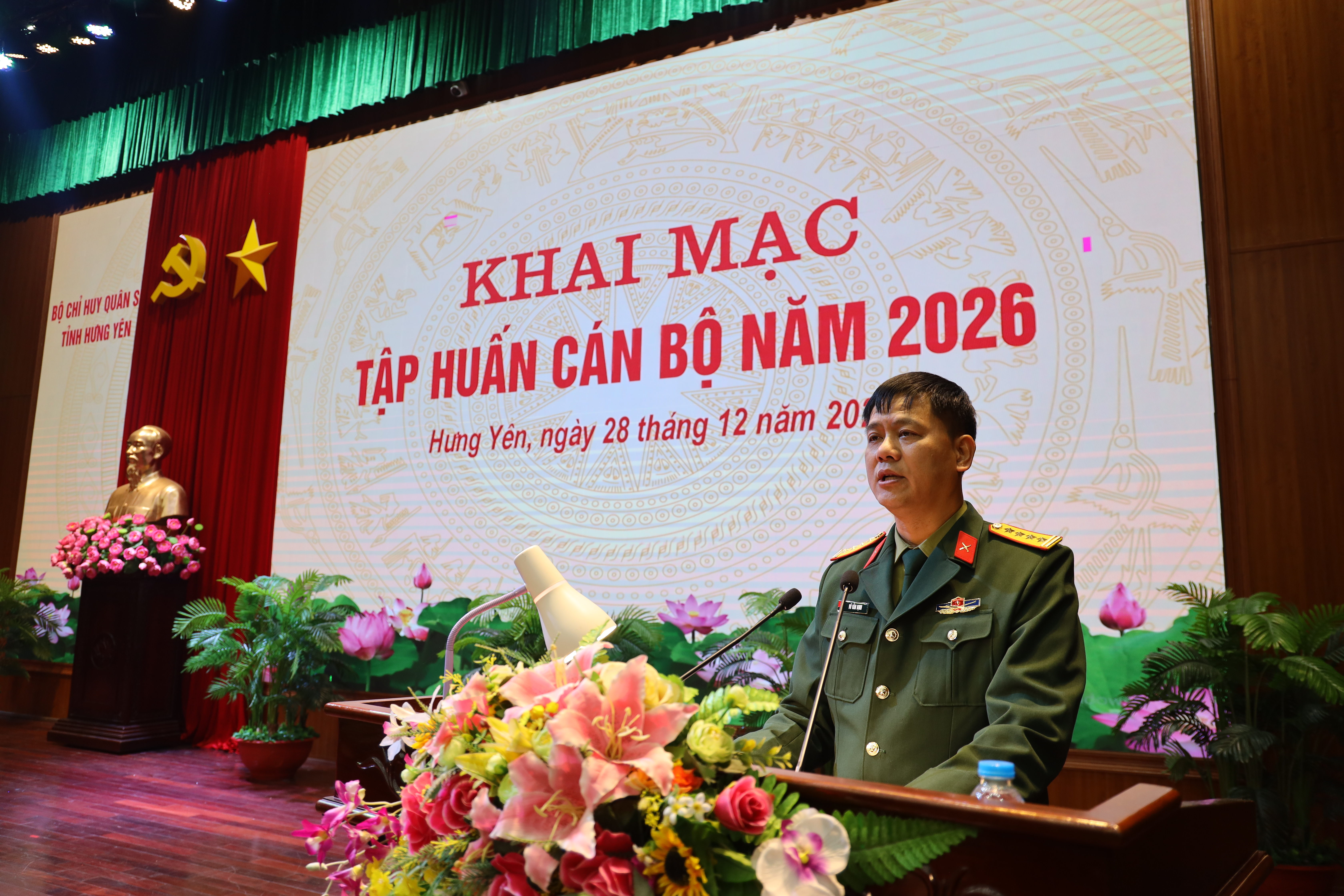 Bộ CHQS tỉnh Hưng Yên: Khai mạc tập huấn cán bộ năm 2026