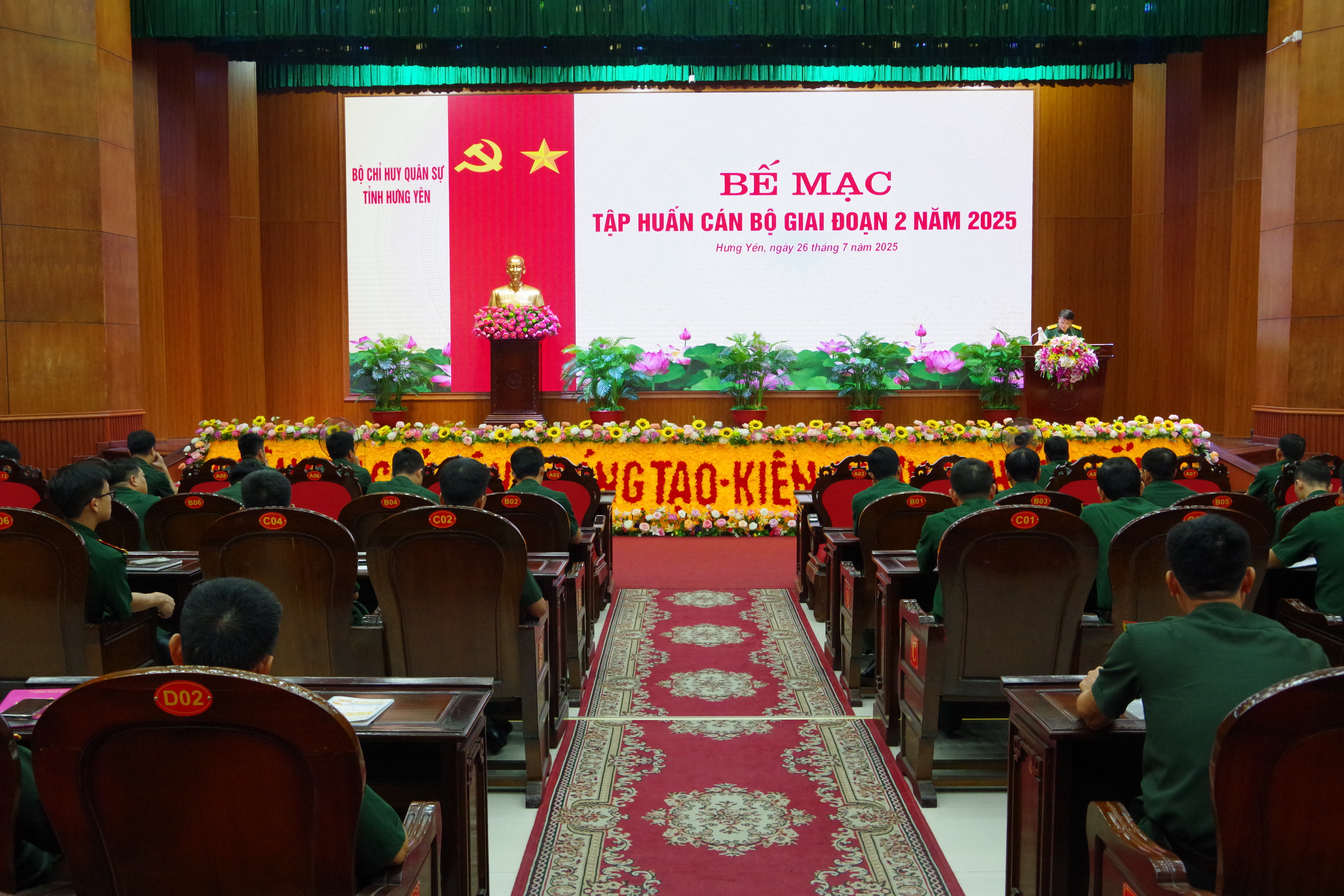 Bộ CHQS tỉnh Hưng Yên: Bế mạc tập huấn cán bộ đợt 2 năm 2025