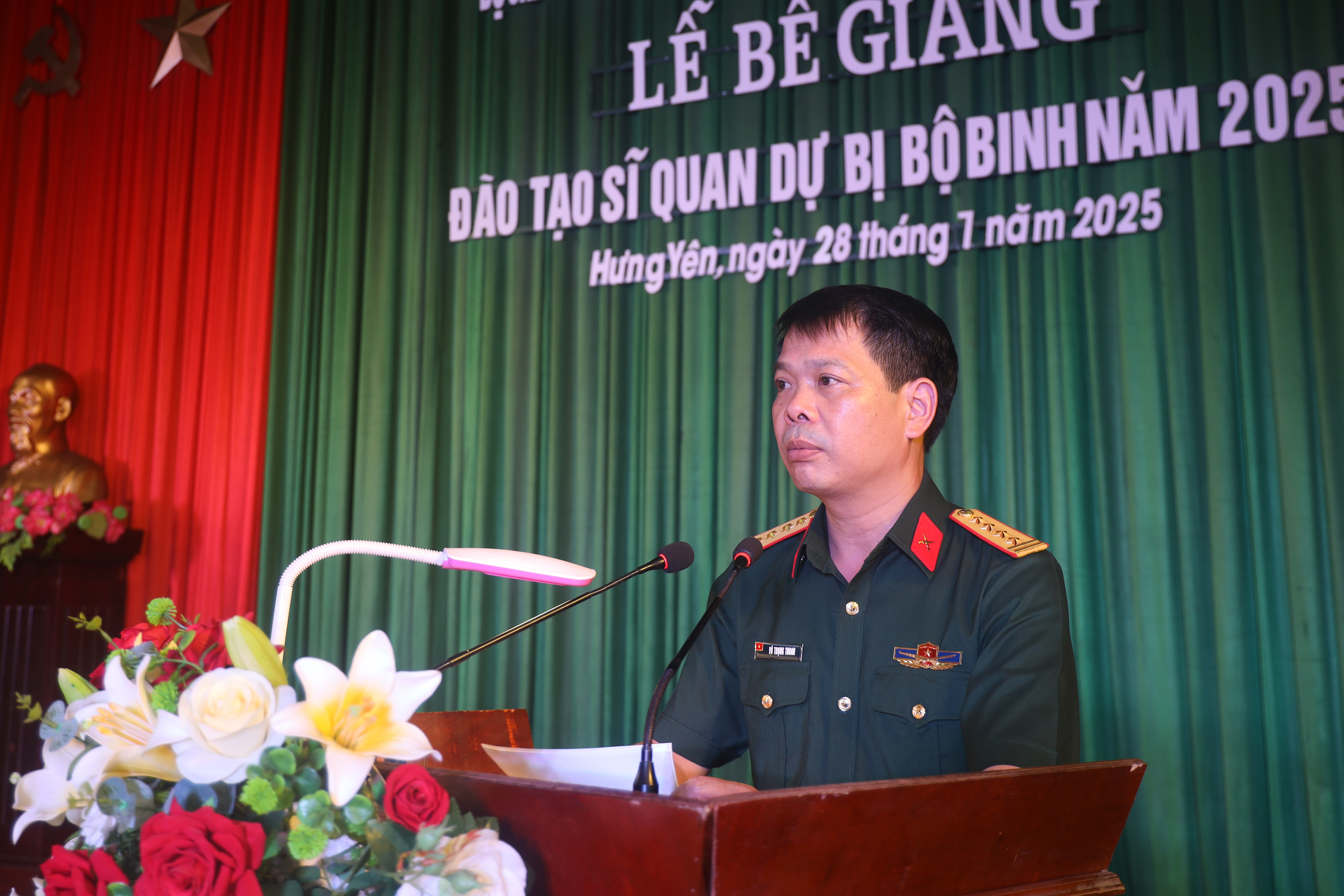 Bộ CHQS tỉnh Hưng Yên phối hợp với Trường quân sự Quân khu 3: Tổ chức Lễ tốt nghiệp đào tạo Sĩ quan dự bị năm 2025