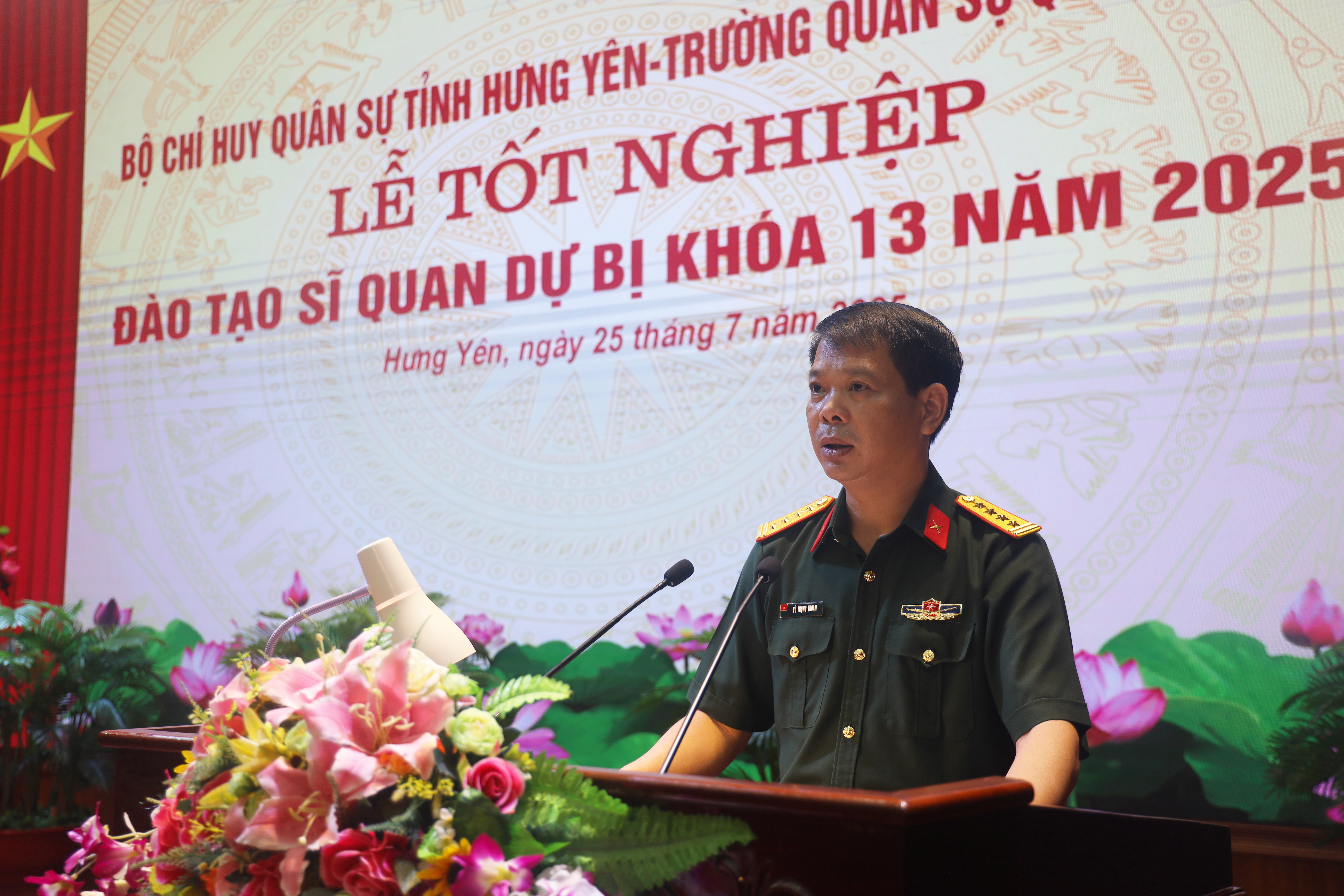 Bộ CHQS tỉnh Hưng Yên phối hợp với Trường quân sự Quân khu 3: Tổ chức Lễ tốt nghiệp đào tạo Sĩ quan dự bị khóa 13 năm 2025