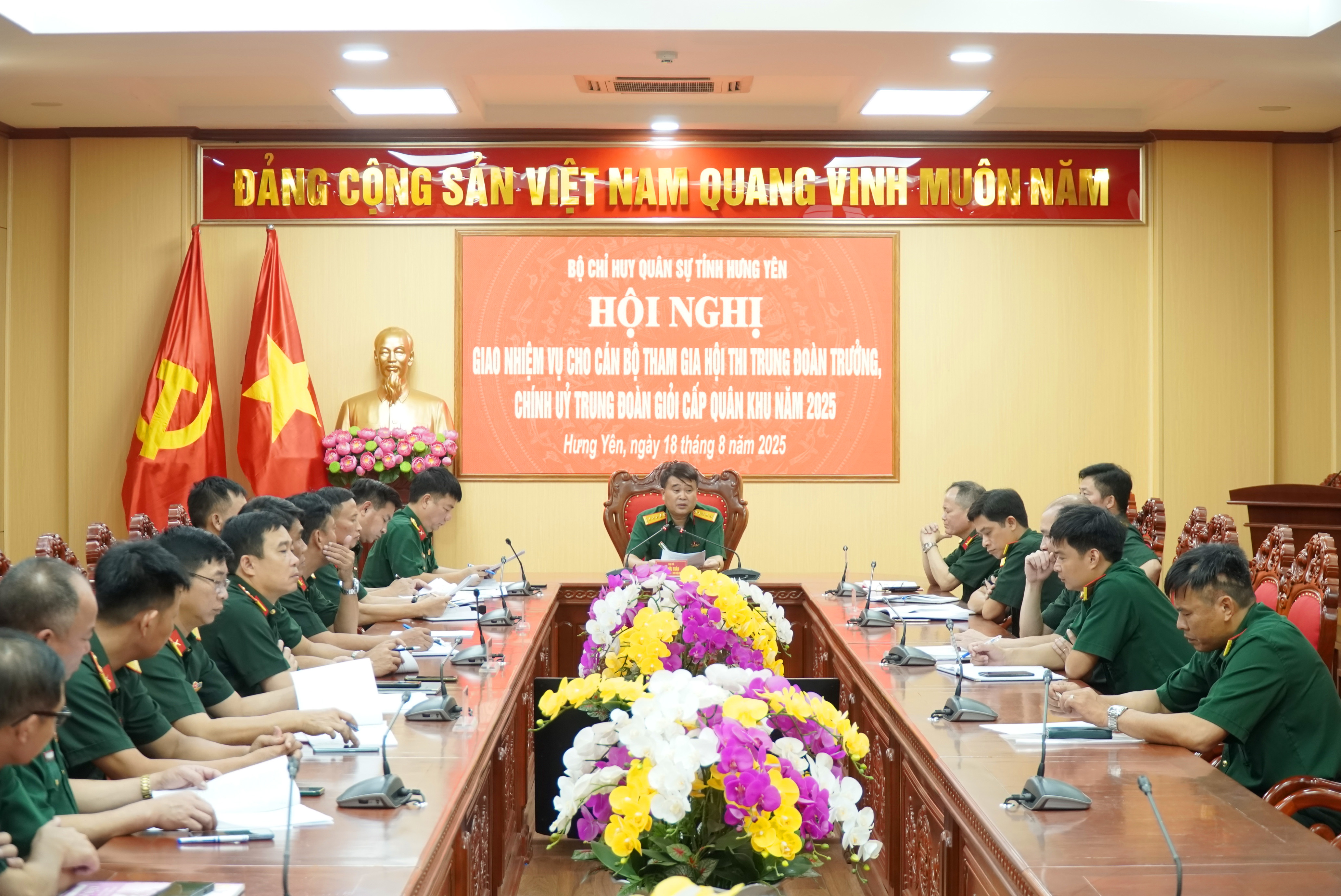 Bộ CHQS tỉnh: Giao nhiệm vụ cho cán bộ tham gia Hội thi cấp Quân khu năm 2025