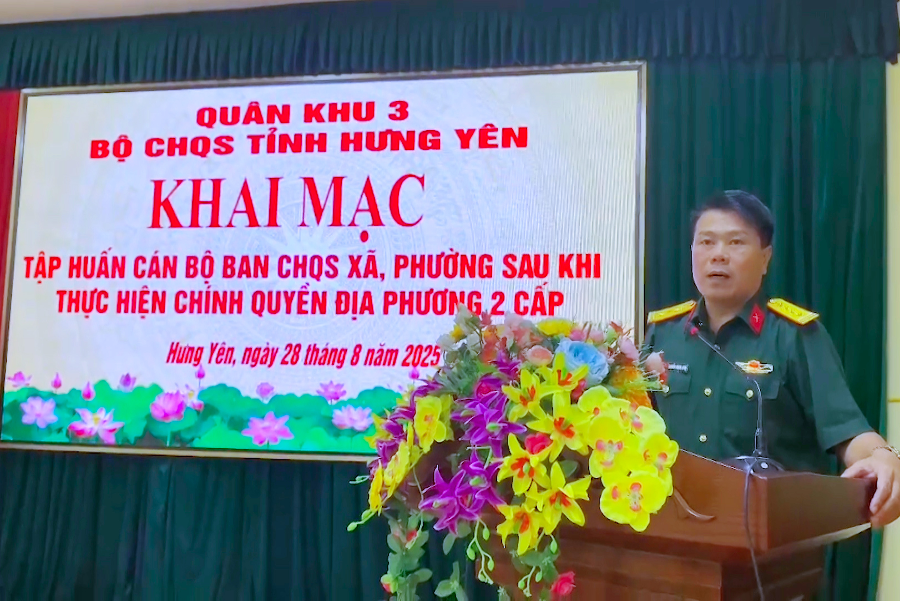 Bộ Chỉ huy Quân sự tỉnh: Tập huấn cán bộ quân sự cơ sở năm 2025
