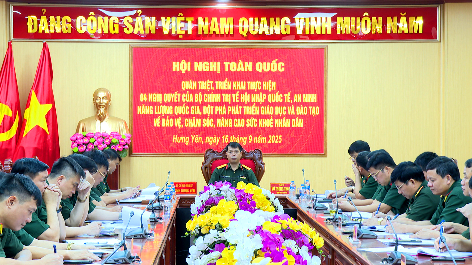 Đảng bộ Quân sự tỉnh: 100% cán bộ, đảng viên tham gia học tập 4 Nghị quyết của Bộ Chính trị