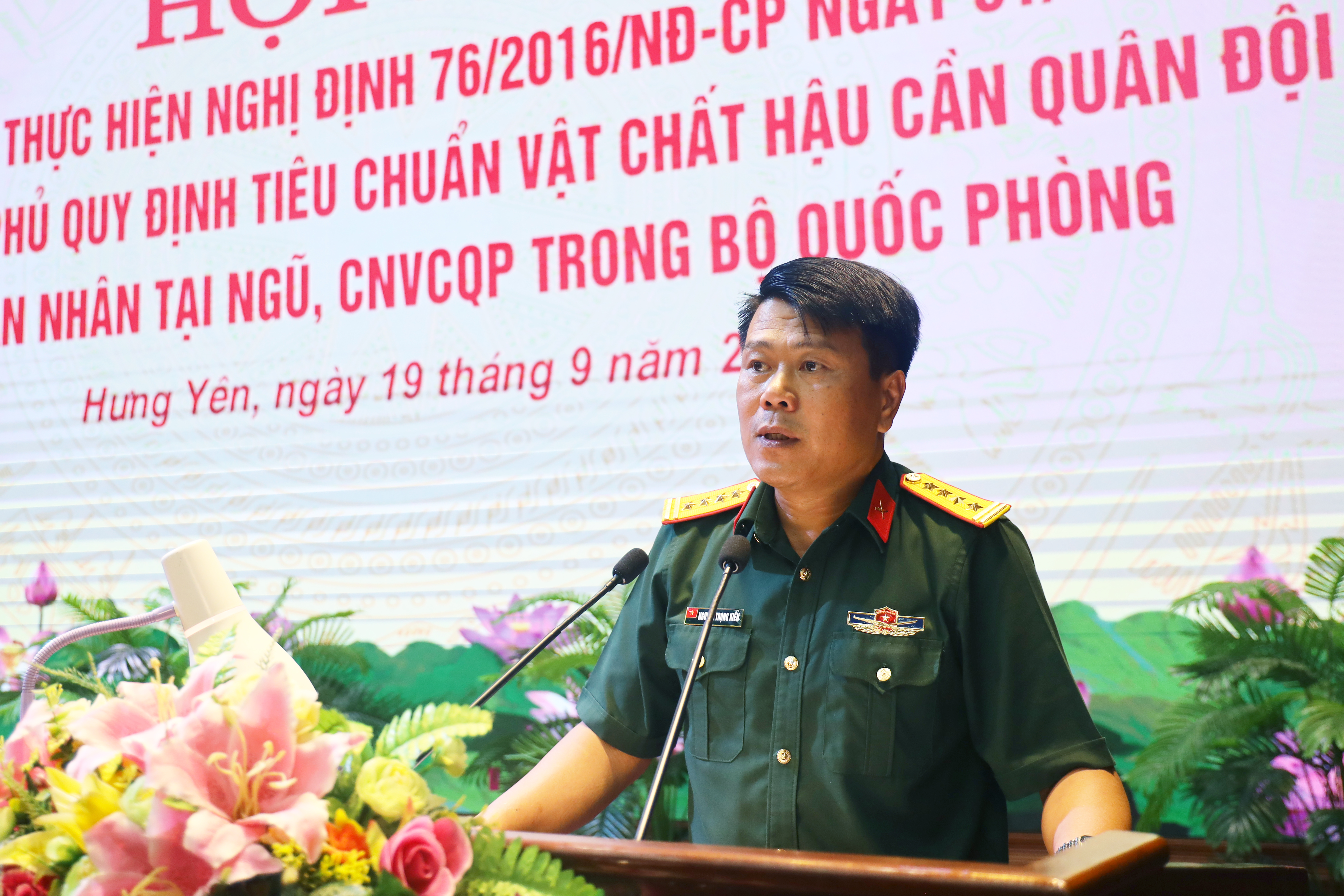 Bộ CHQS tỉnh Hưng Yên: Tổng kết thực hiện Nghị định số 76 của Chính phủ quy định về tiêu chuẩn vật chất hậu cần đối với quân nhân tại ngũ, công nhân và viên chức quốc phòng trong Bộ Quốc phòng