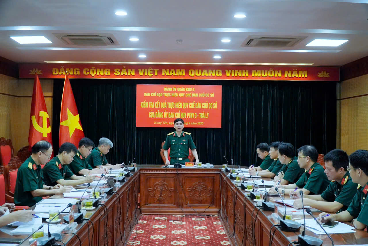 Đảng uỷ Quân sự tỉnh Hưng Yên thực hiện tốt quy chế dân chủ cơ sở