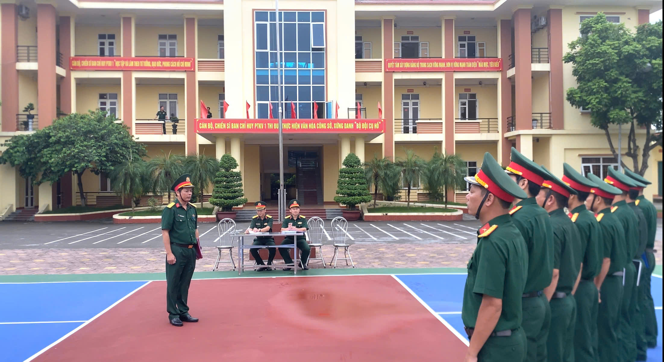 Bộ CHQS: Kiểm tra công tác huấn luyện chiến đấu, xây dựng chính quy, quản lý kỷ luật tại Ban Chỉ huy PTKV 1 – Yên Mỹ