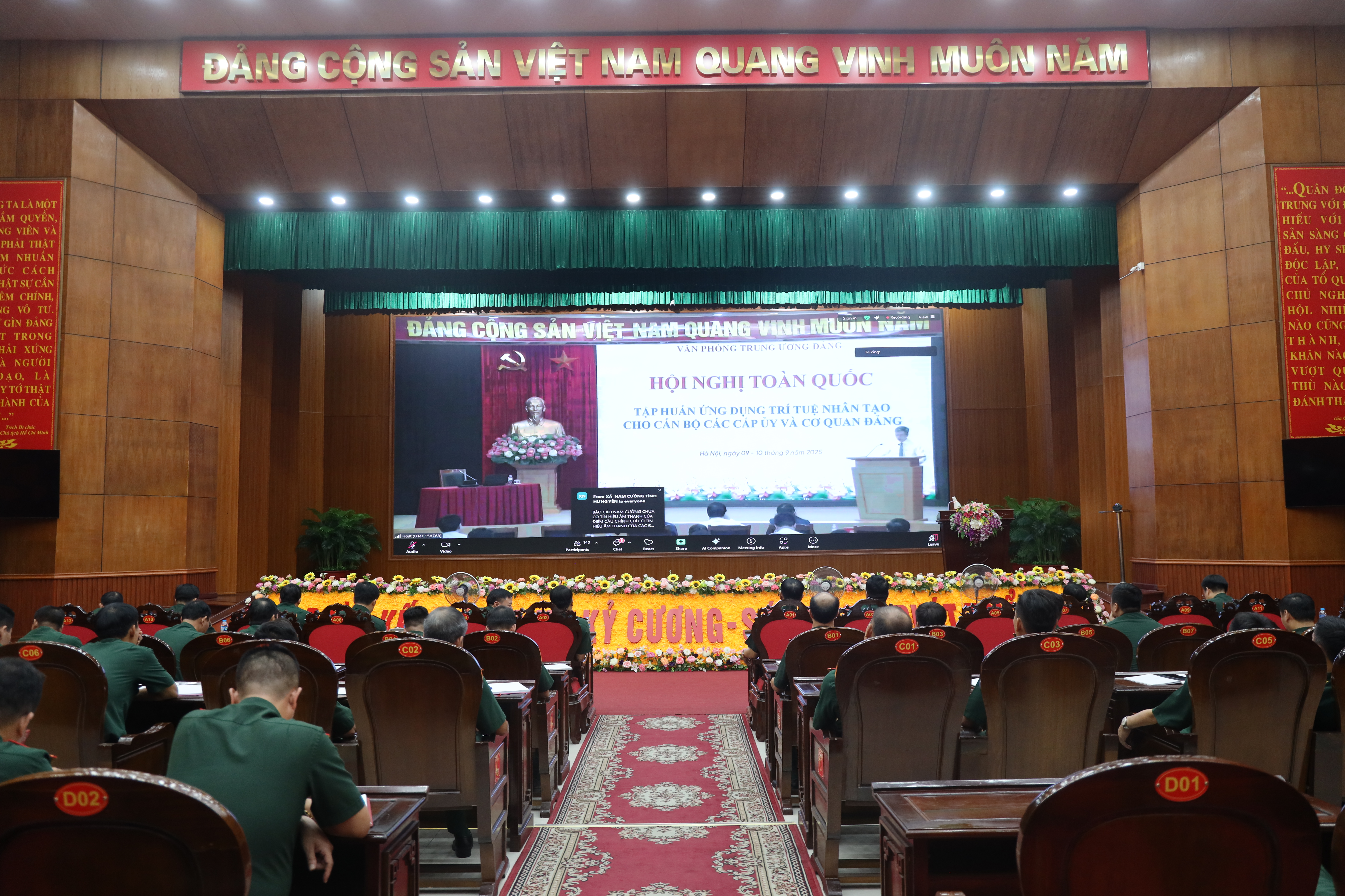 Hội nghị toàn quốc tập huấn ứng dụng trí tuệ nhân tạo cho cán bộ các Đảng ủy và cơ quan Đảng