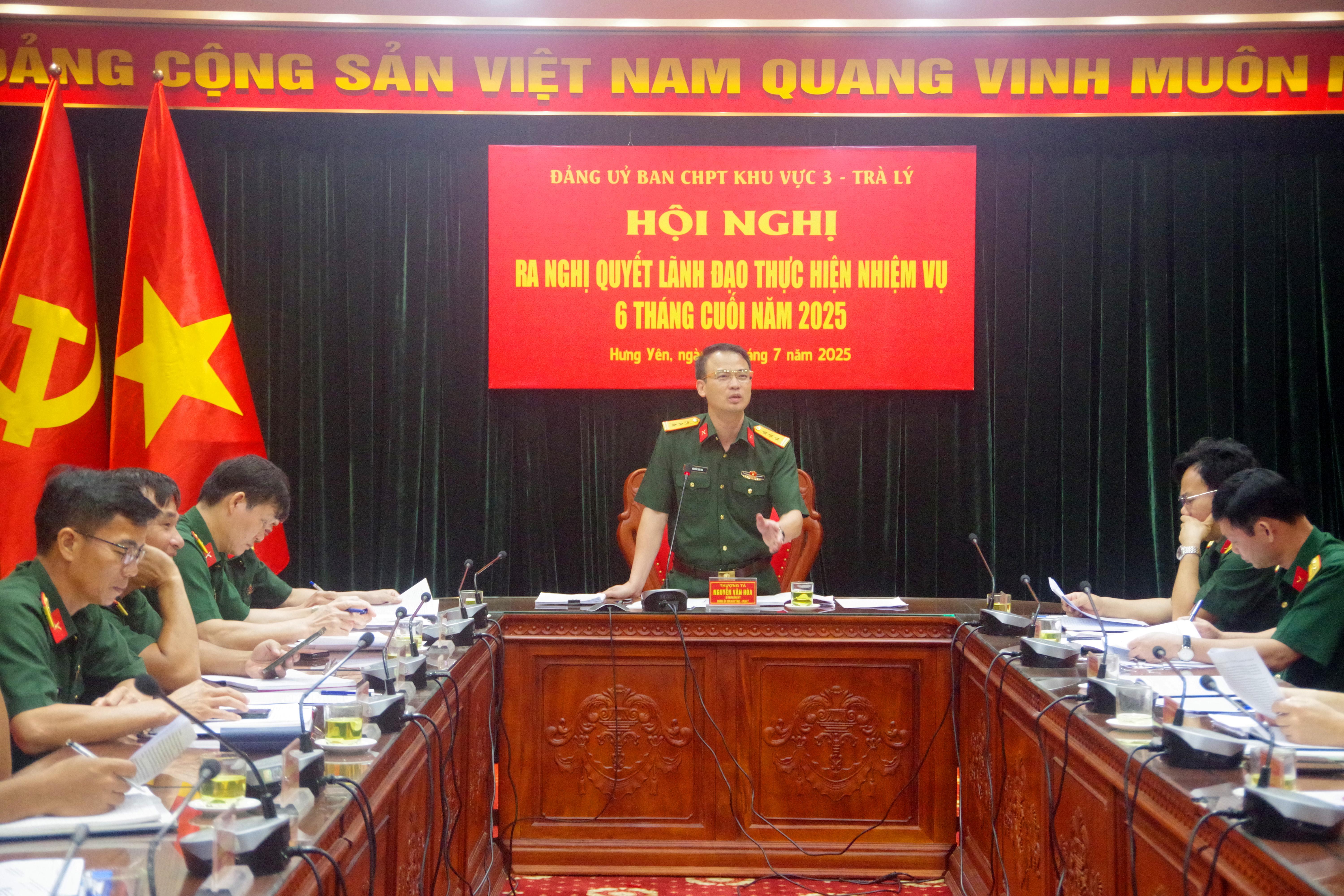 Ban Chỉ huy PTKV 3 - Trà Lý: Ra nghị quyết lãnh đạo thực hiện nhiệm vụ 6 tháng cuối năm