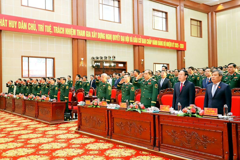 Khai mạc Đại hội đại biểu Đảng bộ Quân khu lần thứ X, nhiệm kỳ 2025-2030