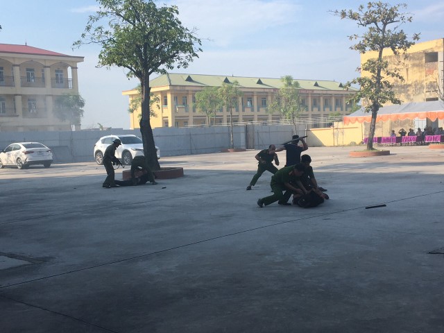Thị xã Mỹ Hào: tổ chức diễn tập chiến đấu phòng thủ cụm xã, phường năm 2022