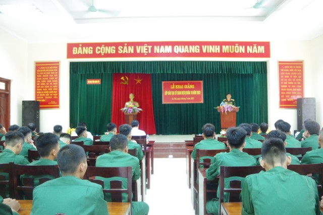 Bộ CHQS tỉnh: Khai giảng lớp đào tạo Sĩ quan dự bị khoá 10 năm 2022