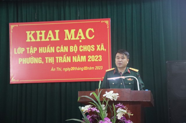 Bộ CHQS tỉnh: Khai mạc tập huấn Phó CHT Ban CHQS cấp xã
