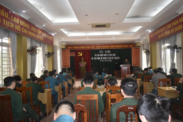 Ban CHQS huyện Văn Giang: Rút kinh nghiệm công tác huấn luyện, xây dựng chính quy, quản lý kỷ luật quý I năm 2023