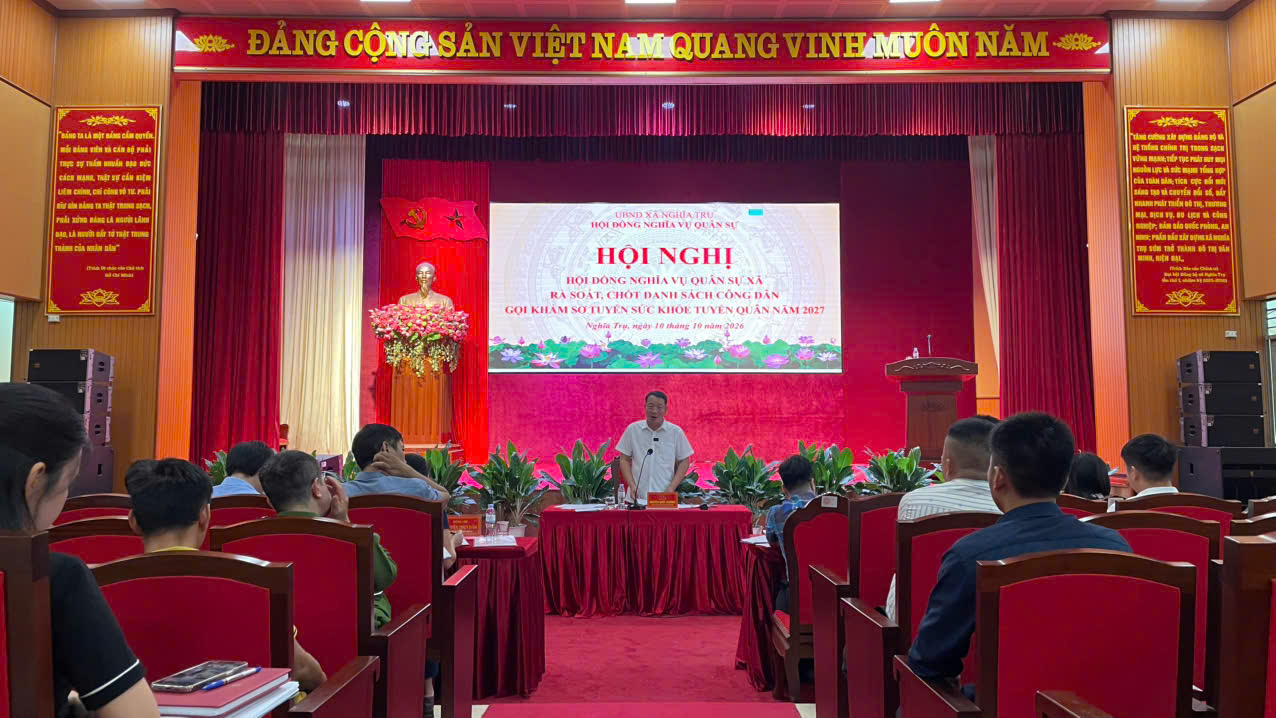 Xã Nghĩa Trụ phấn đấu hoàn thành công tác khám sơ tuyển nghĩa vụ quân sự năm 2027