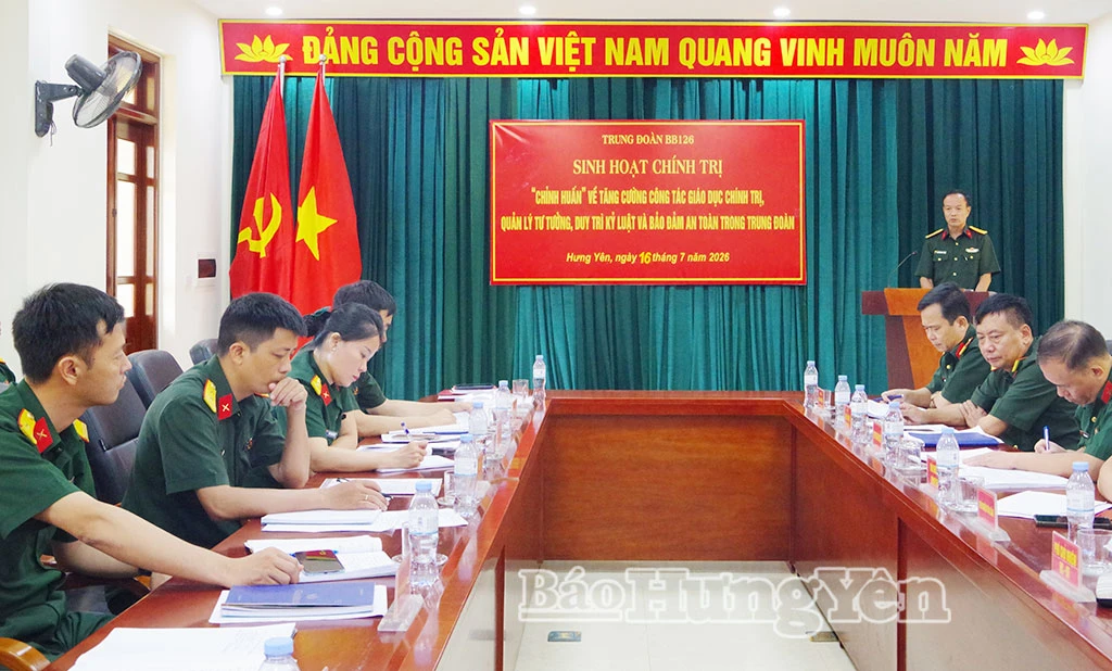 Bộ CHQS tỉnh Hưng Yên tạo chuyển biến sinh hoạt chính trị chỉnh huấn